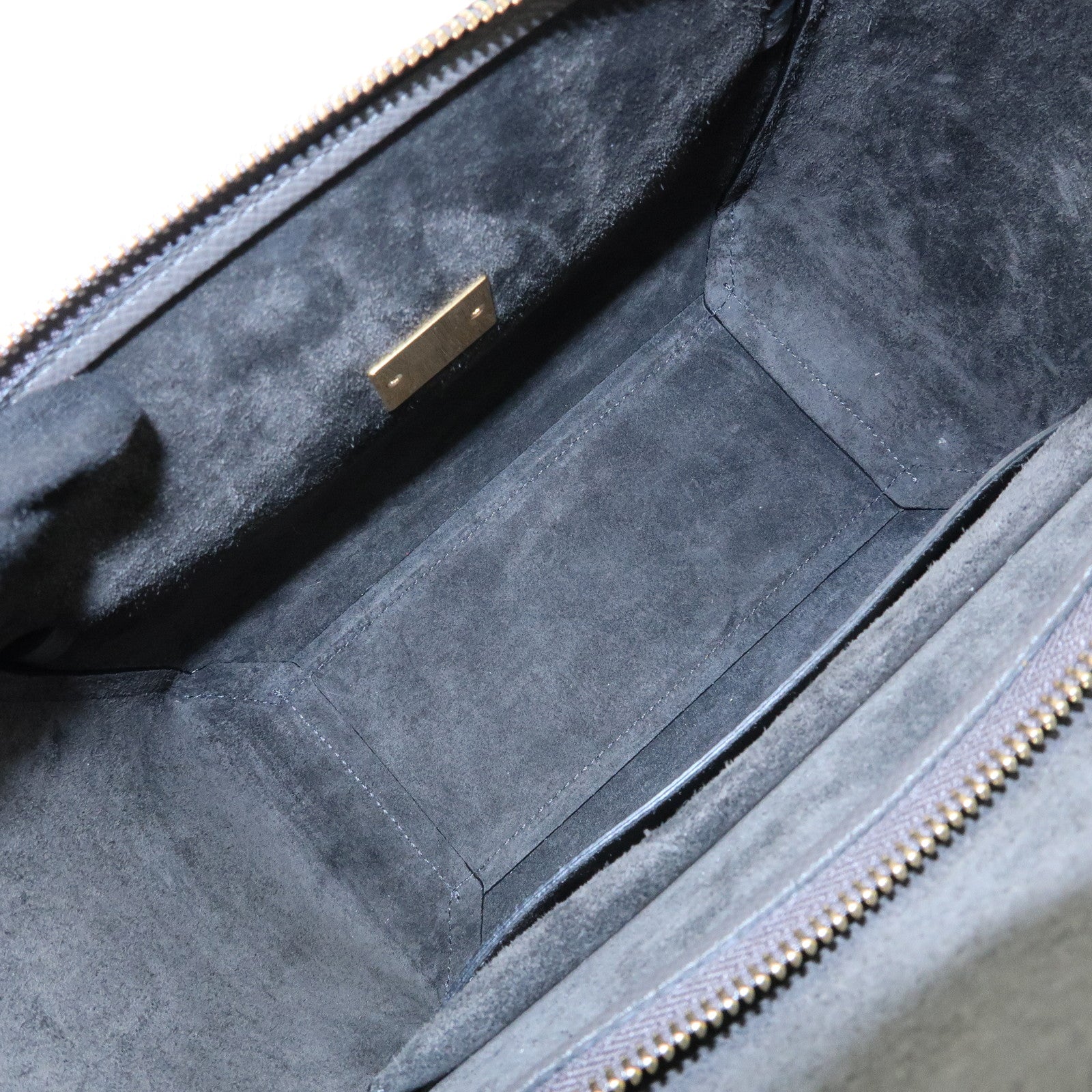 CELINE Micro Belt Bag Calf Leather 2WAY Bag Hand Bag Gray