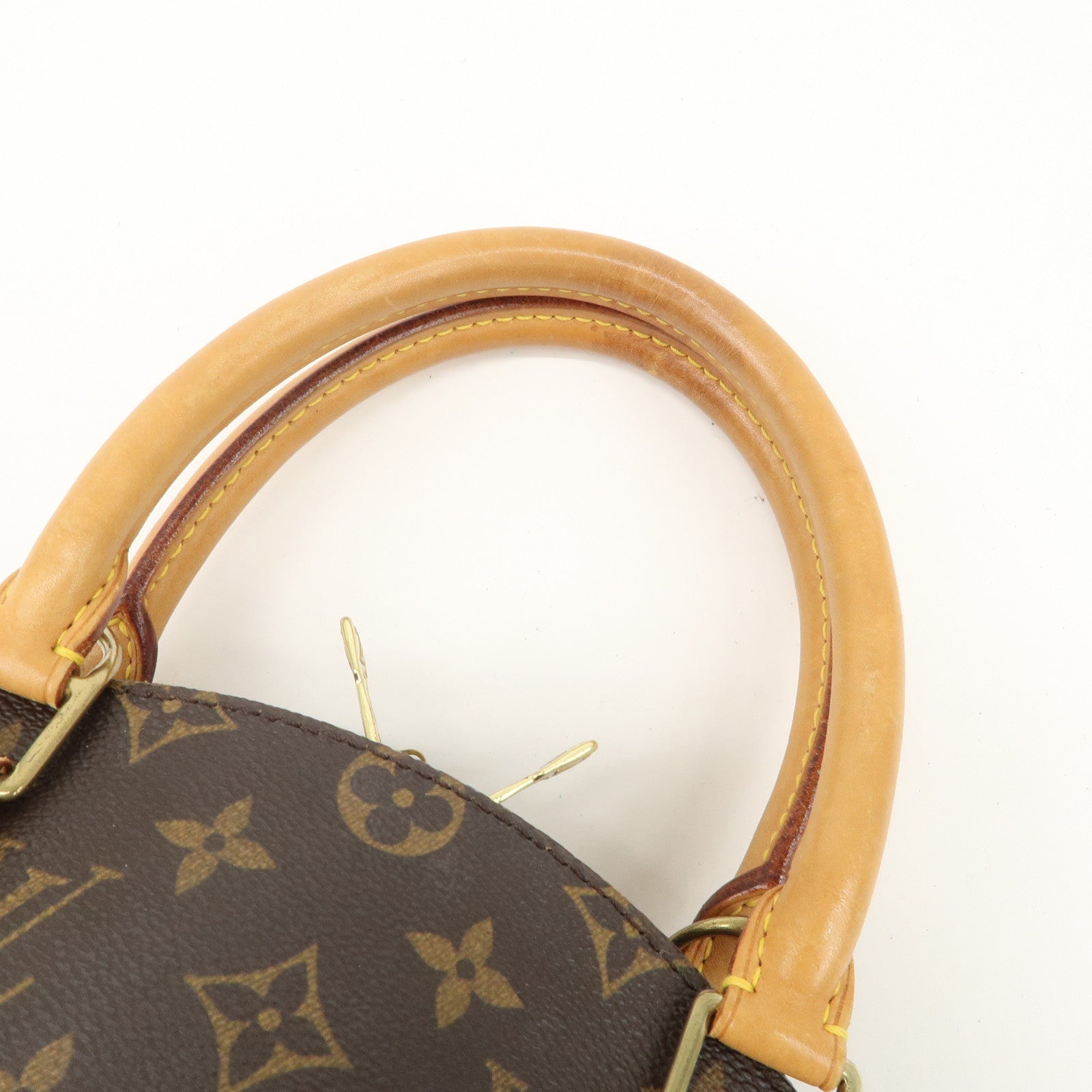Louis Vuitton Monogram Ellipse PM Hand Bag Brown M51127 Used