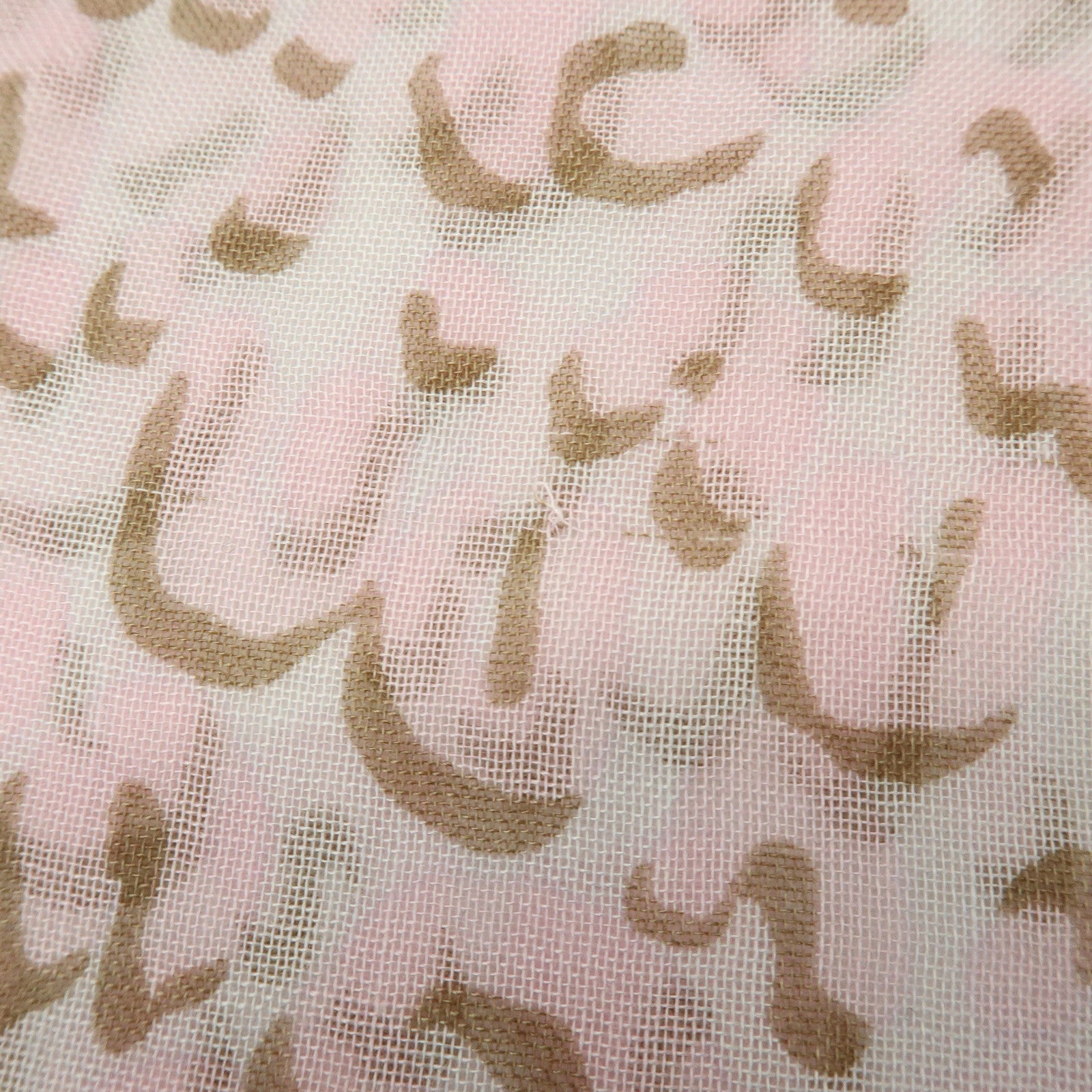 Louis Vuitton Leopard Cashmere Silk Scarf Shawl Pink Gray 413287
