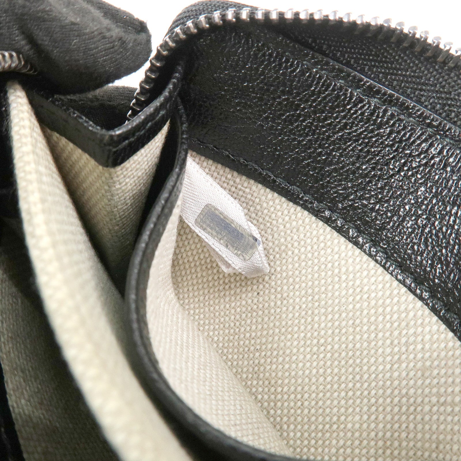 JIMMY CHOO Patent Leather Star Studs Coin Case Card Case Black