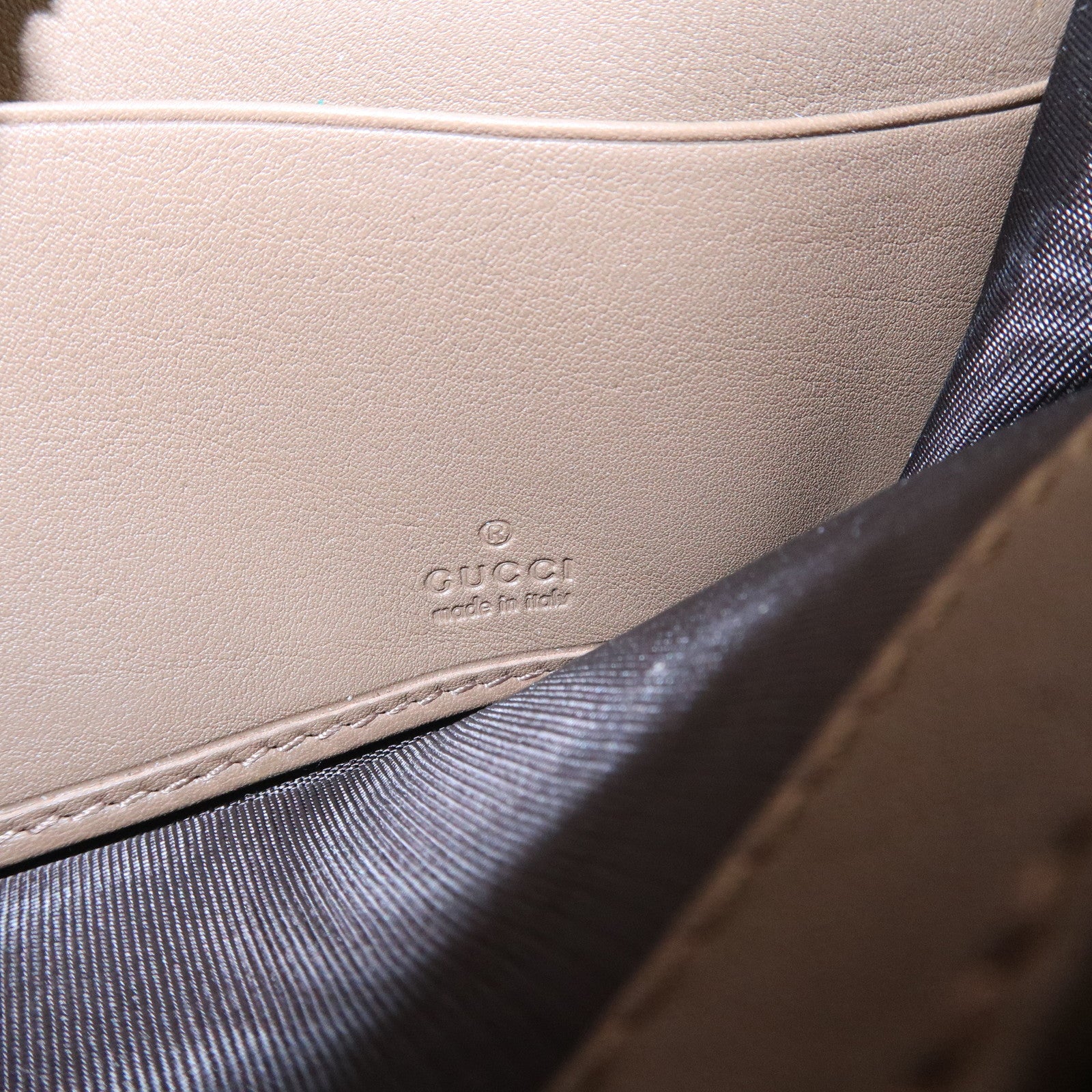 GUCCI Sherry Suede Leather Flap Long Wallet Brown 409440