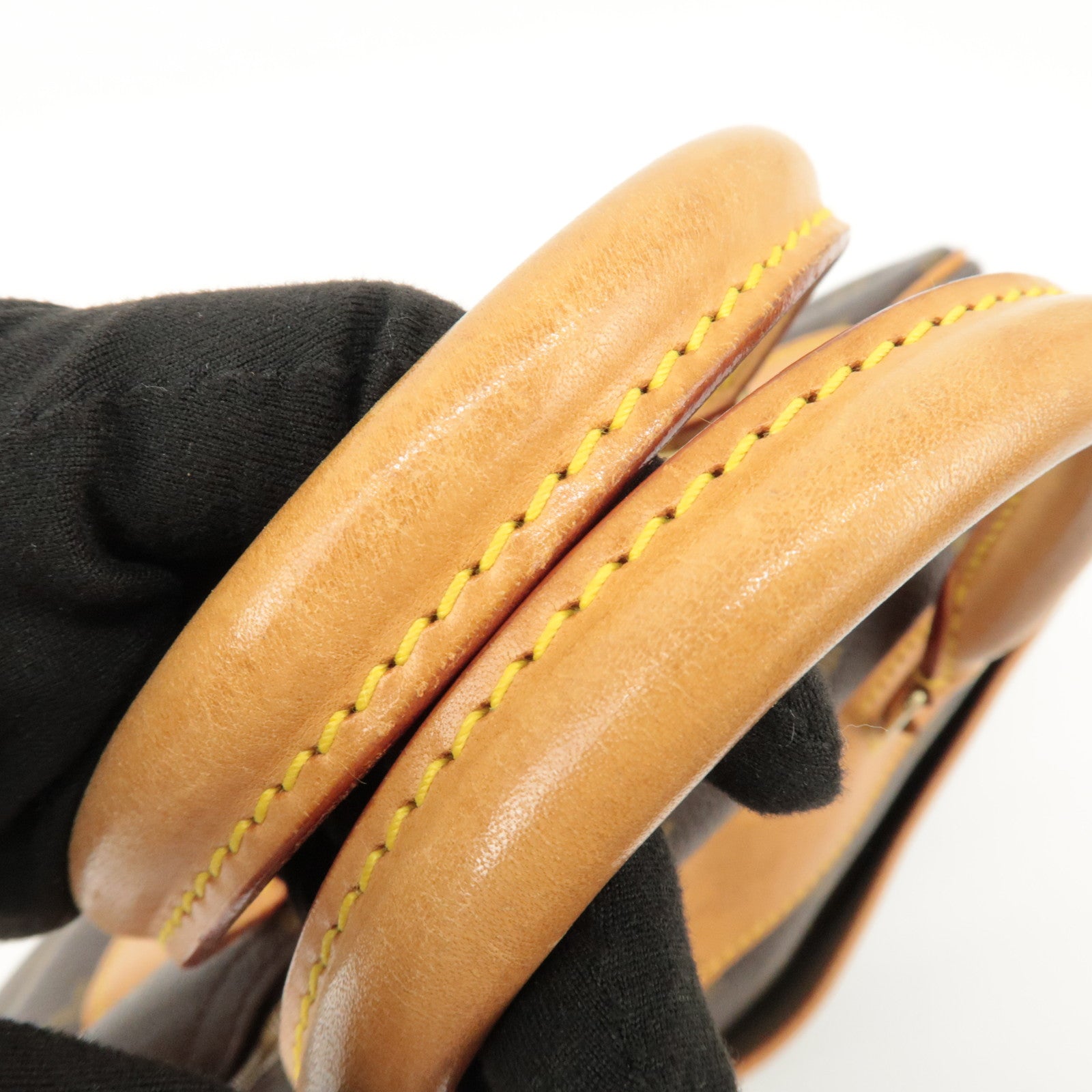 Louis Vuitton Monogram Deauville Hand Bag Brown M47270 Used