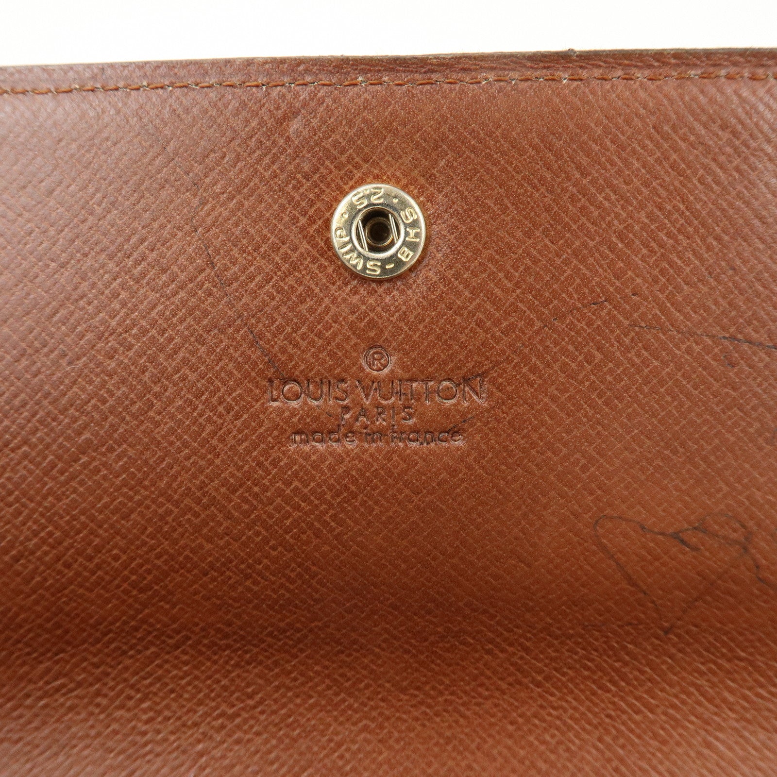 Louis Vuitton Monogram Set of 2 Long Wallets Brown M61727/M61723