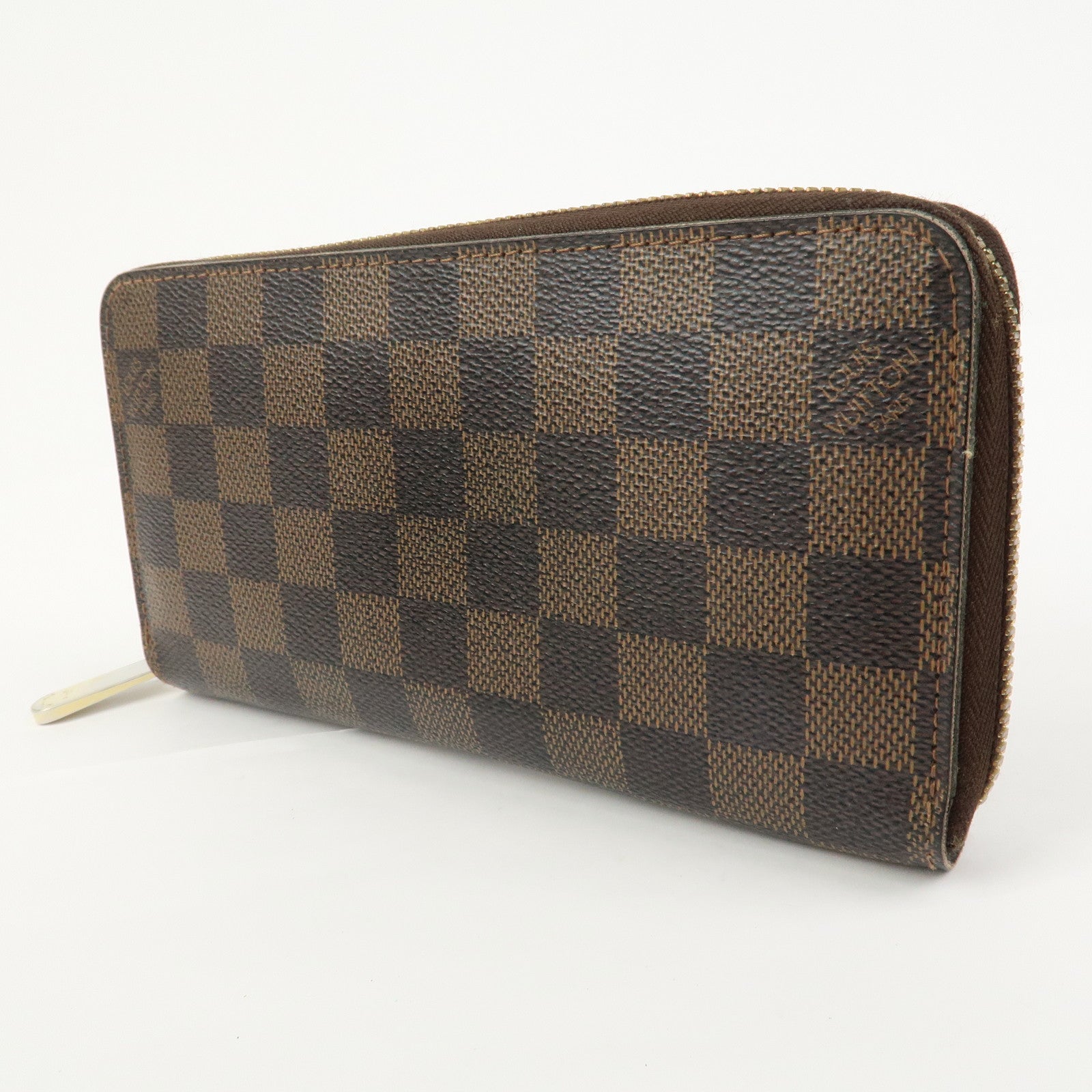 Louis Vuitton Damier Zippy Round Wallet Old Style Brown N60015