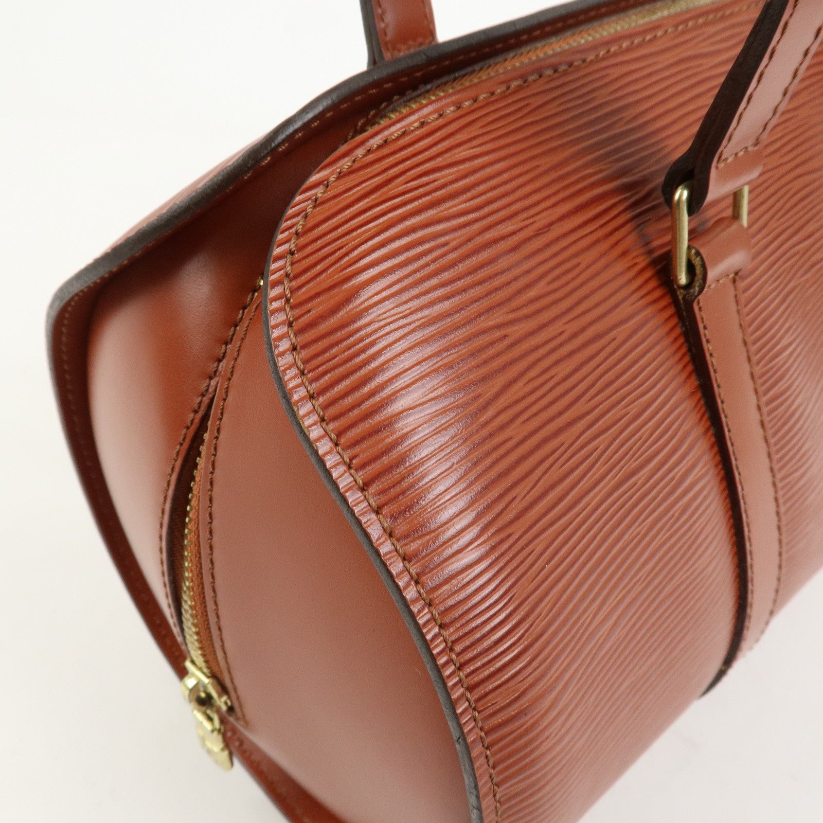Louis Vuitton Epi Leather Soufflot Hand Bag Kenya Brown M52223