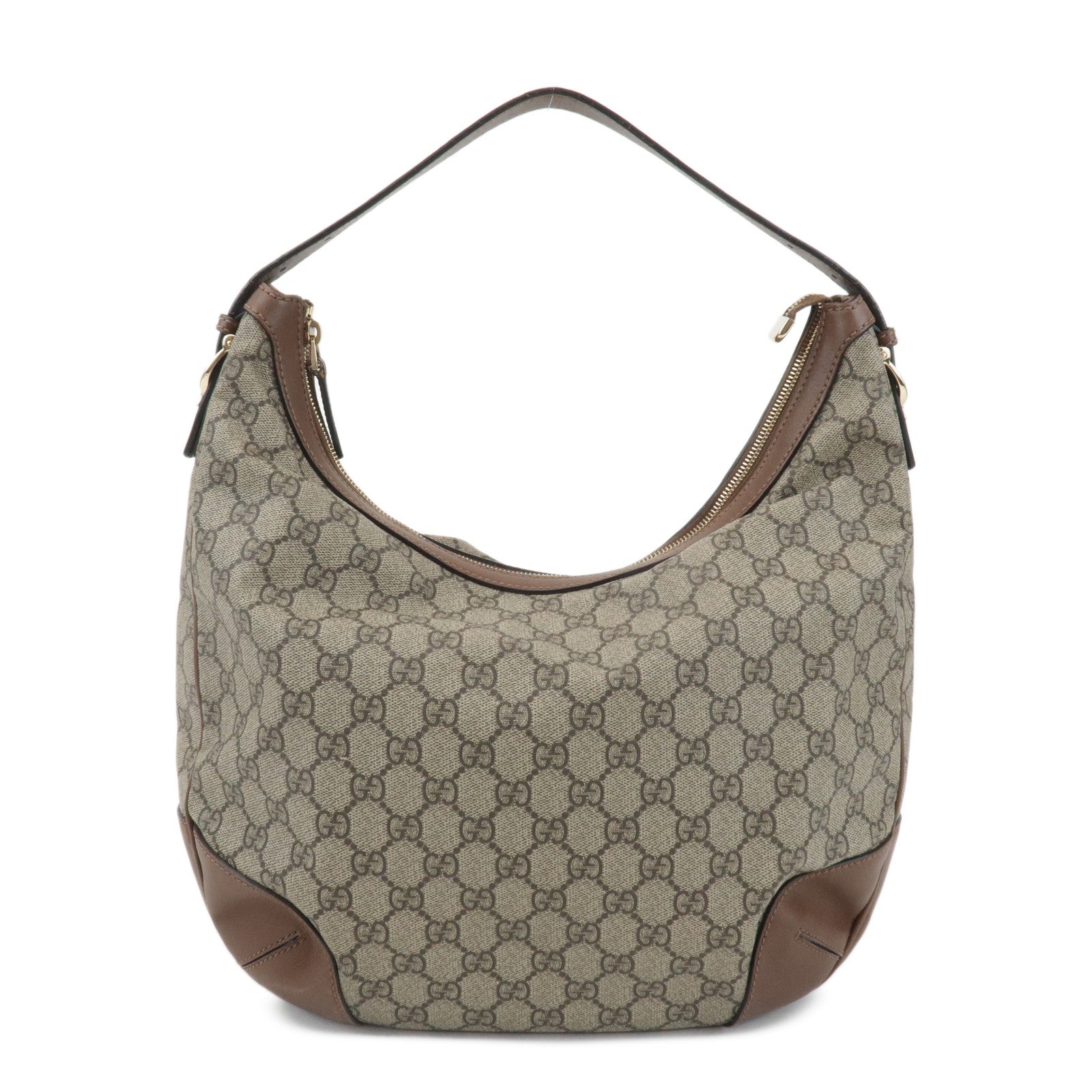 GUCCI GG Supreme Shoulder Bag Hand Bag Beige Brown 309618 Used