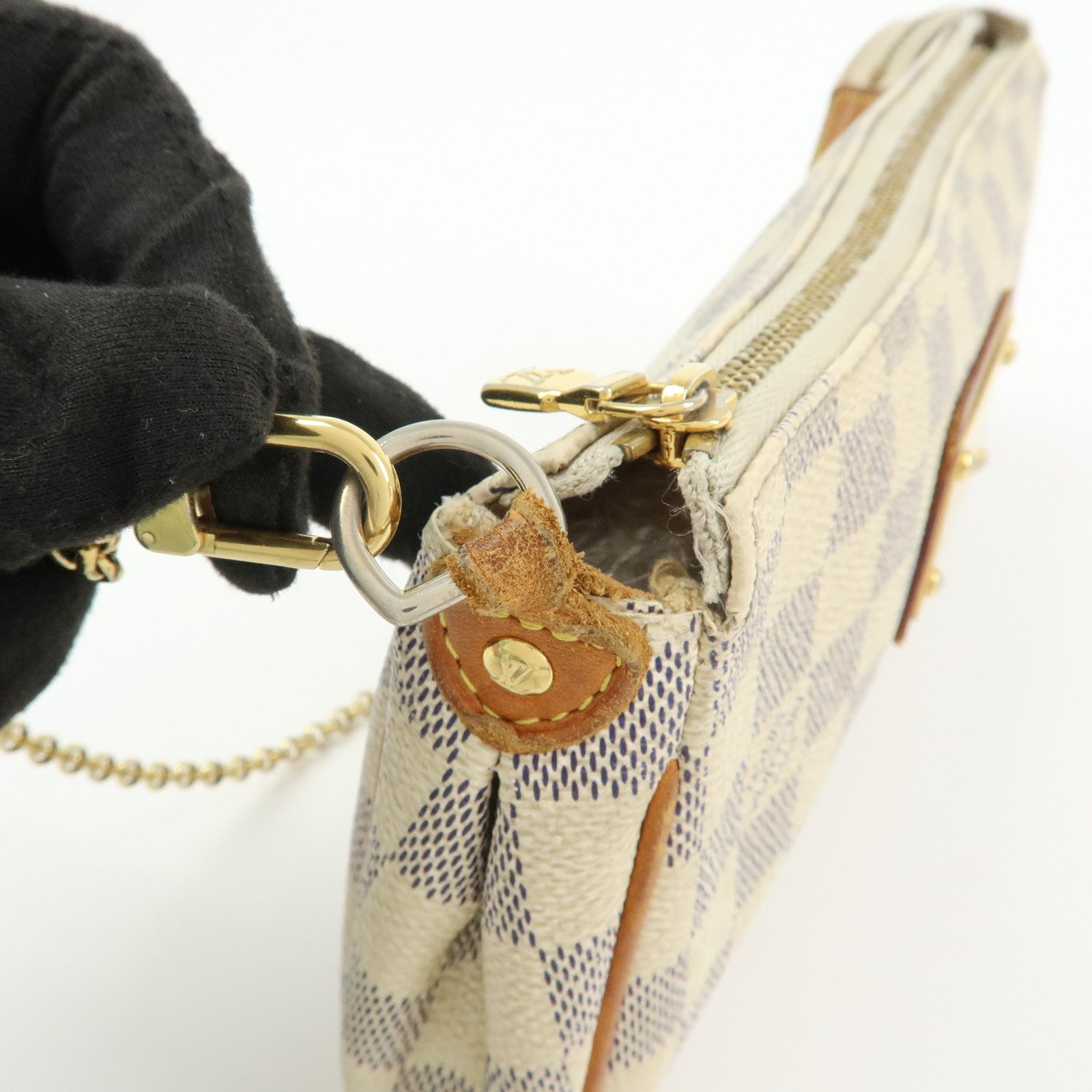 Louis Vuitton Damier Azur Eva 2Way Bag Hand Bag Shoulder Bag N55214
