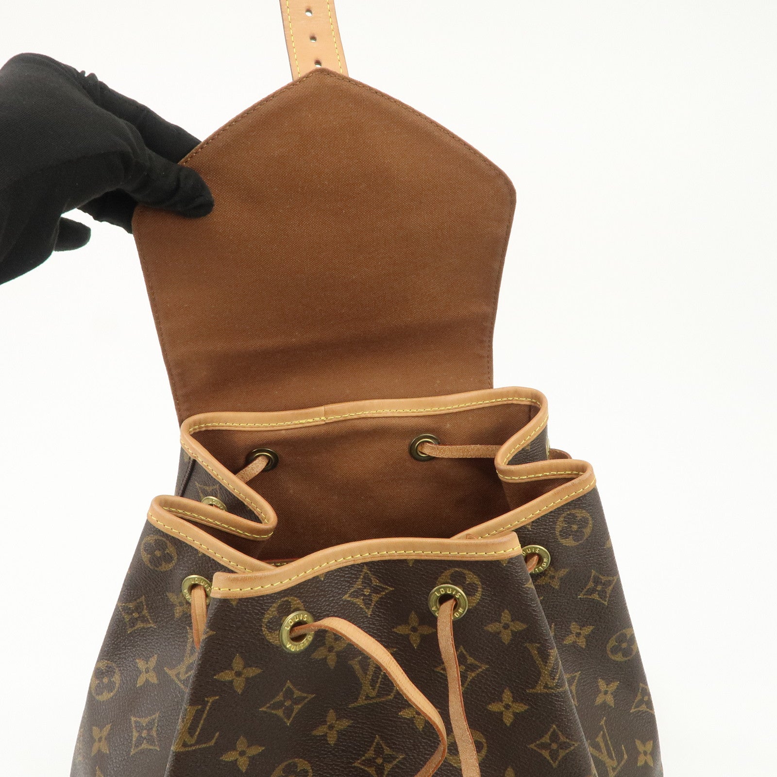 Louis Vuitton Monogram Montsouris GM Backpack Brown M51135