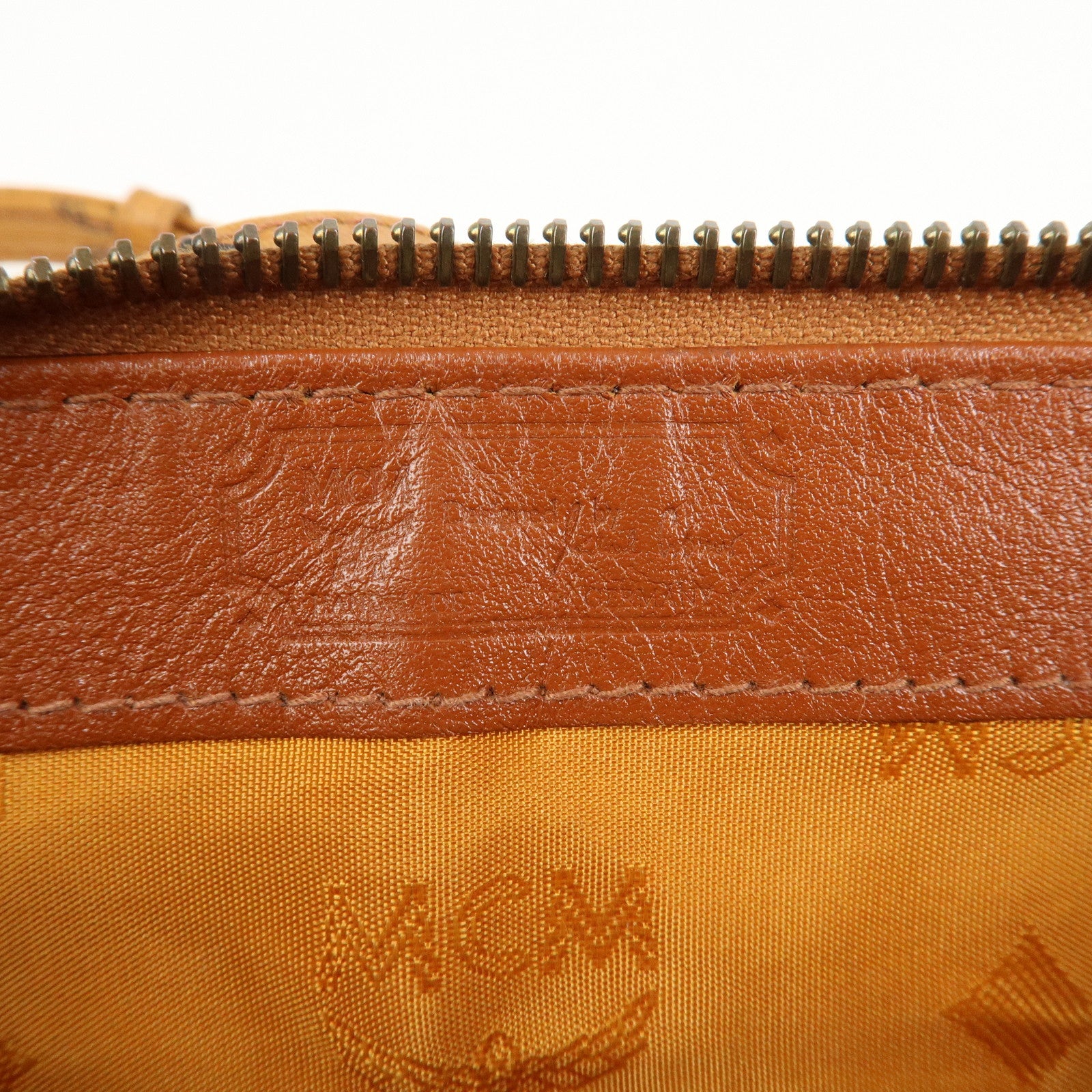 MCM Visetos Leather 2Way Mini Boston Hand Shoulder Crossbody Bag