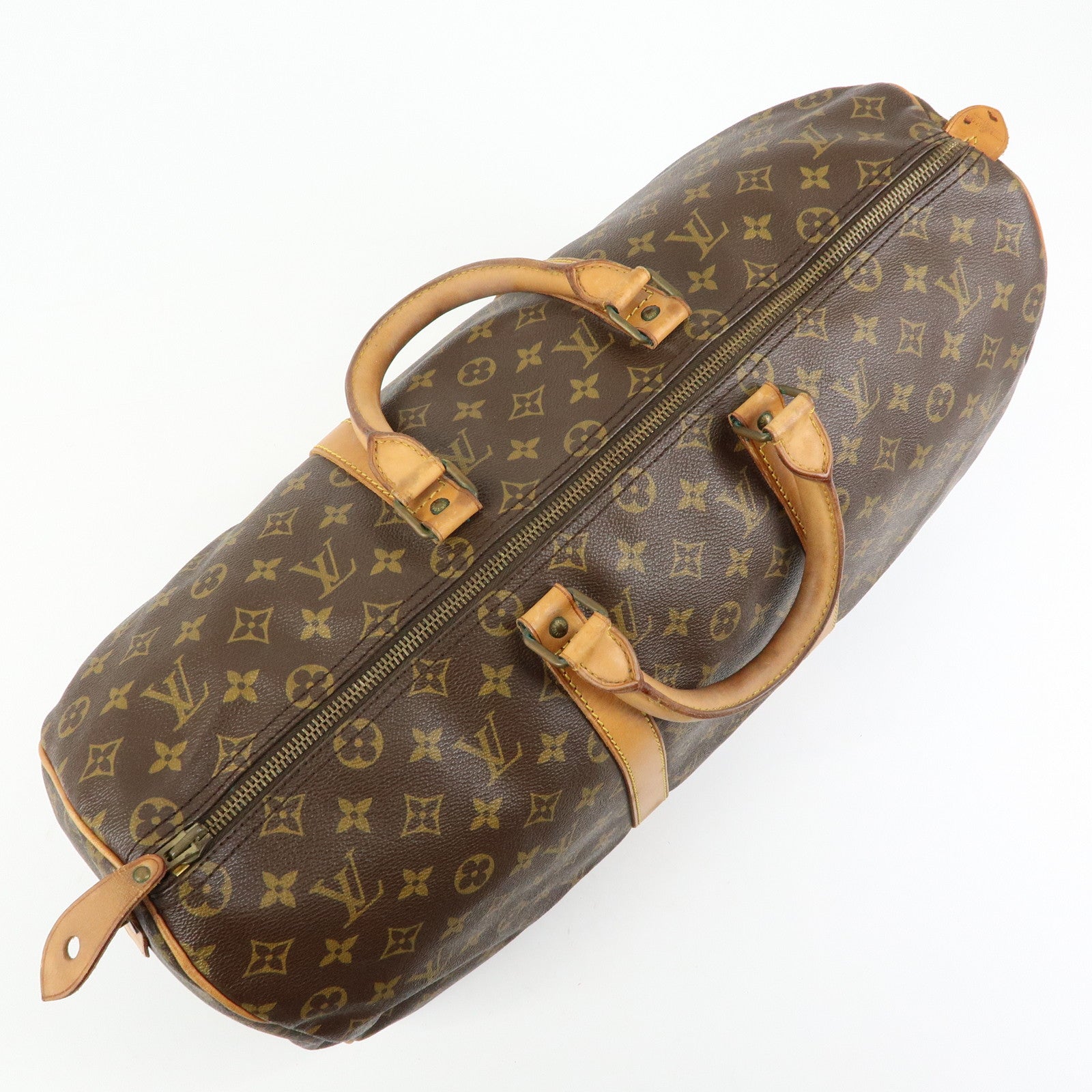 Louis Vuitton Monogram Keep All 50 Boston Bag Brown M41426