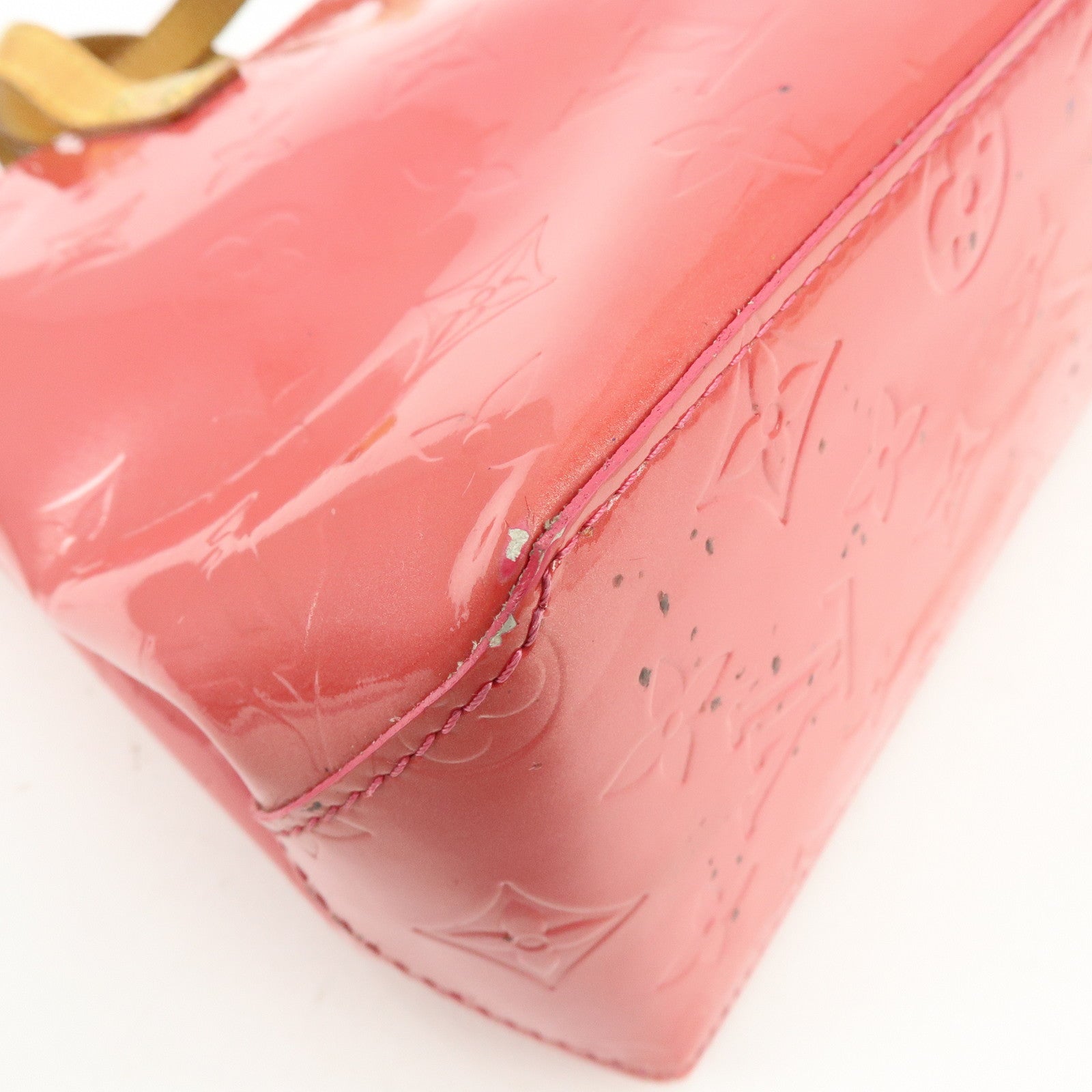 Louis Vuitton Monogram Vernis Reade PM Hand Bag Framboise M9132F