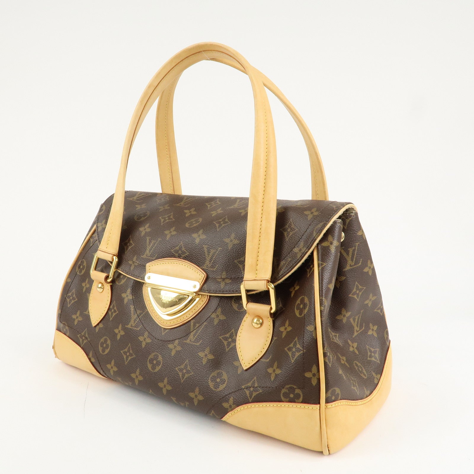 Louis Vuitton Monogram Beverly GM Hand Bag Brown M40120 Used