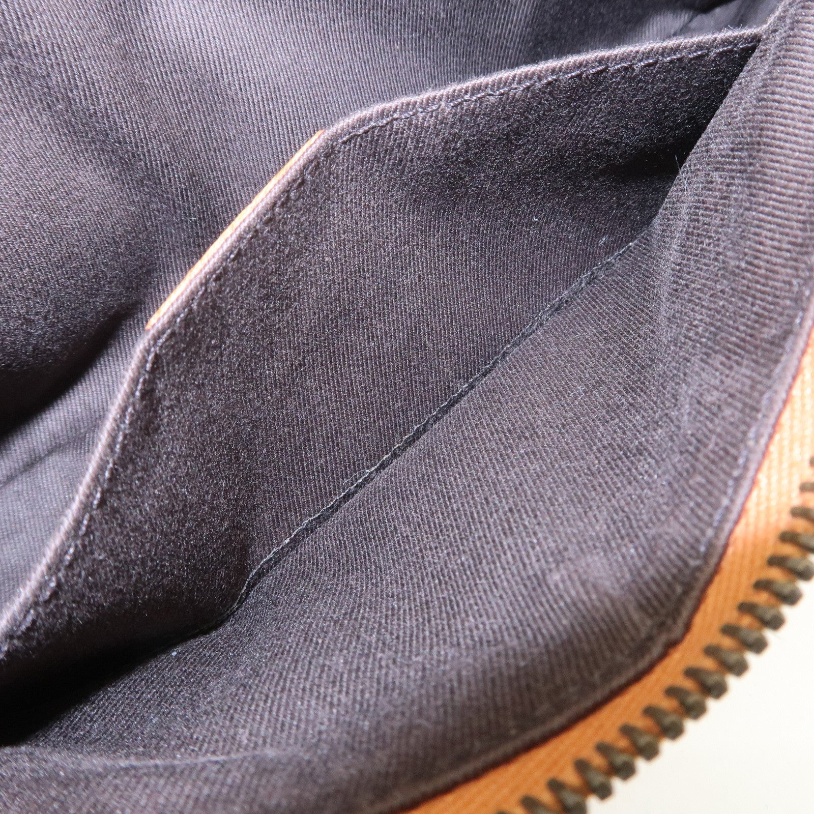 GUCCI GG Canvas Leather Chain Hand Bag Pouch Beige Brown 120940 Used