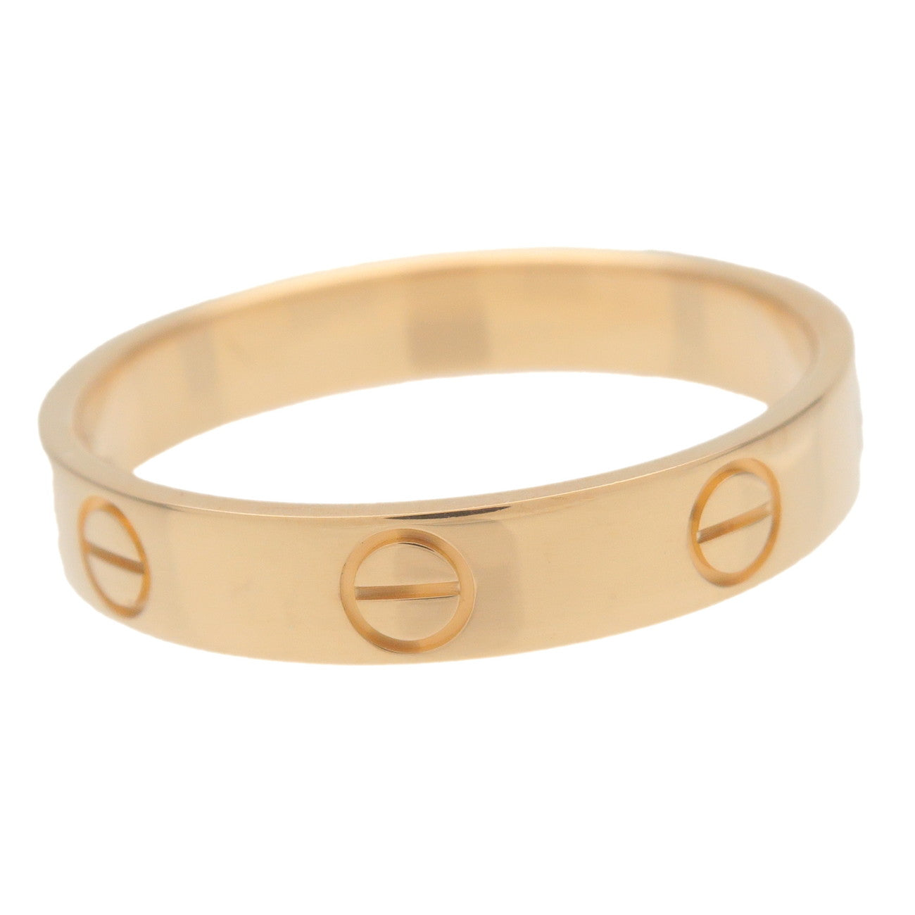 Cartier Mini Love Ring K18YG 750YG Yellow Gold #55 US7-7.5 EU54.5 Used
