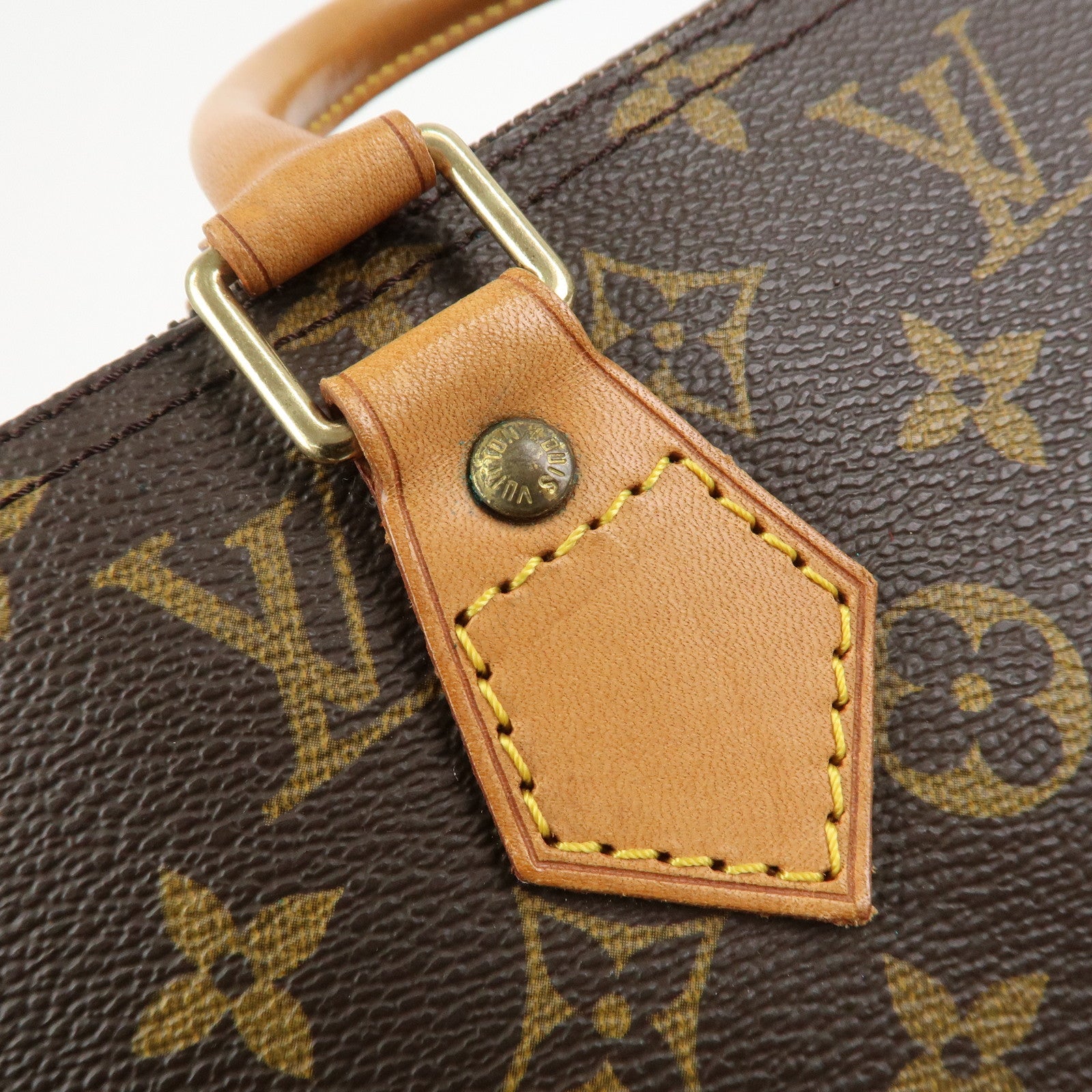 Louis Vuitton Monogram Speedy 40 Hand Bag Boston Bag Brown M41522