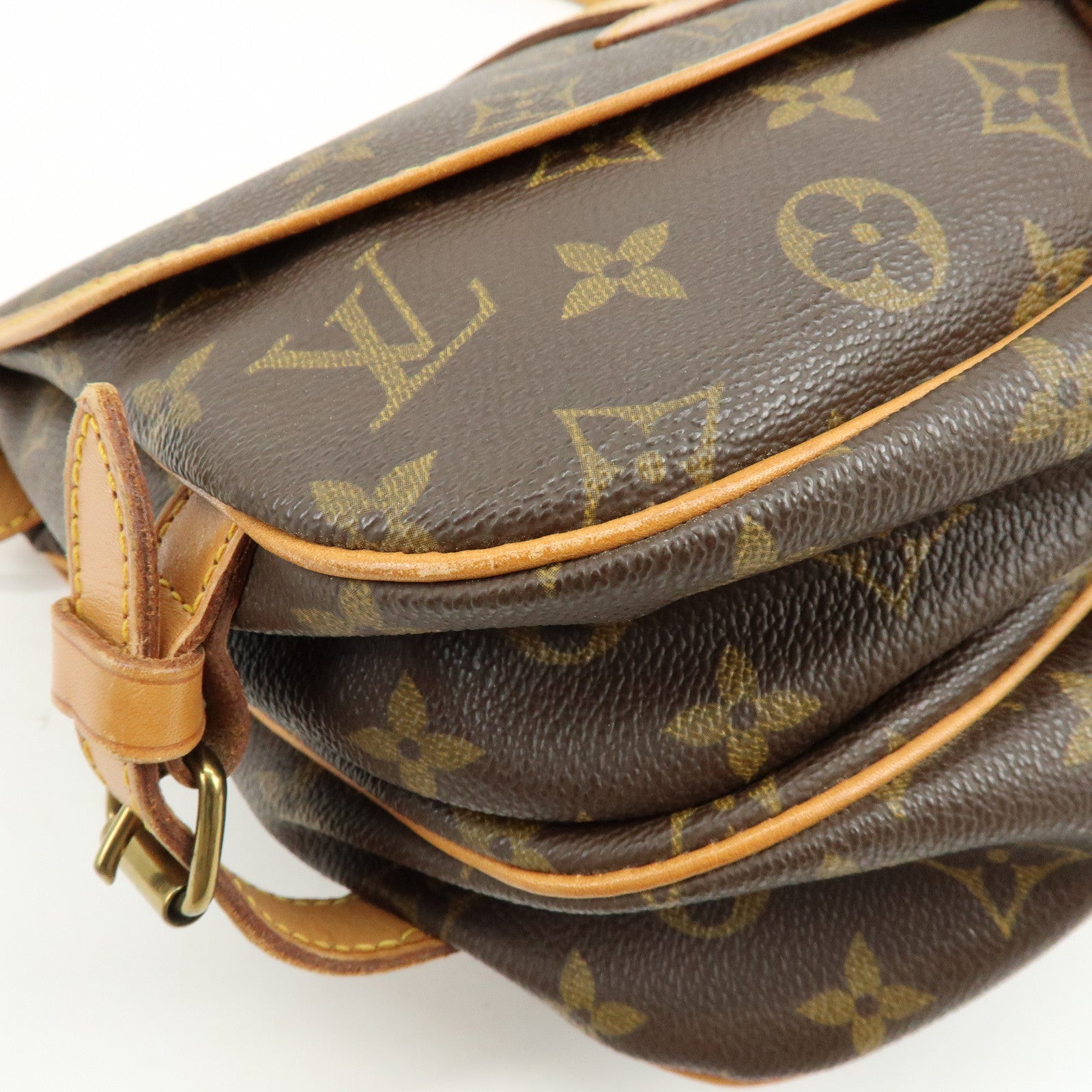 Louis Vuitton Monogram Saumur 30 Canvas Shoulder Bag Brown M42256