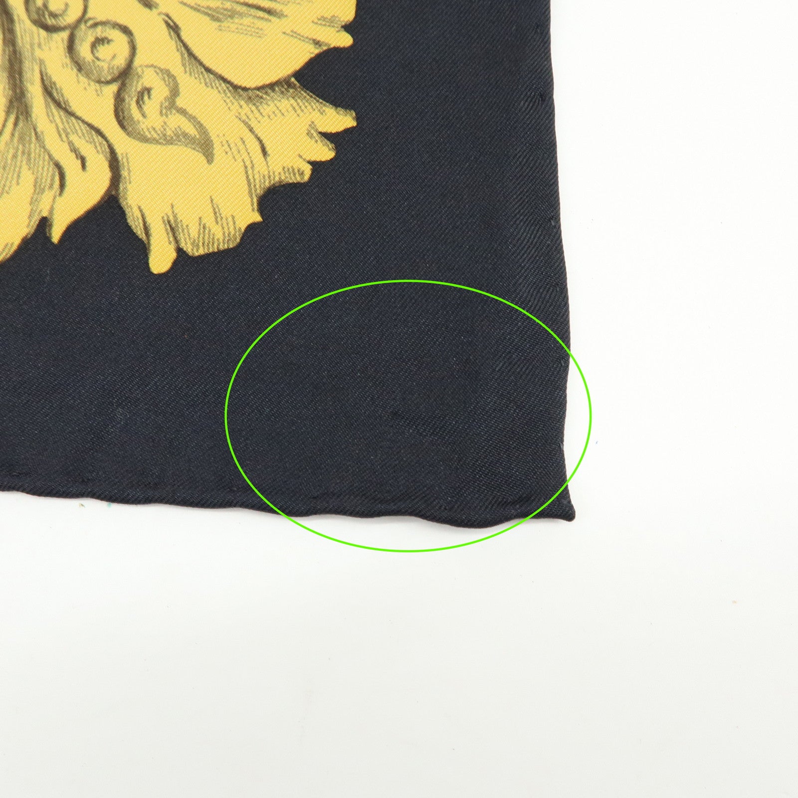 Christian Dior SQUARE Silk 100% Scarf Ivory Gold Black