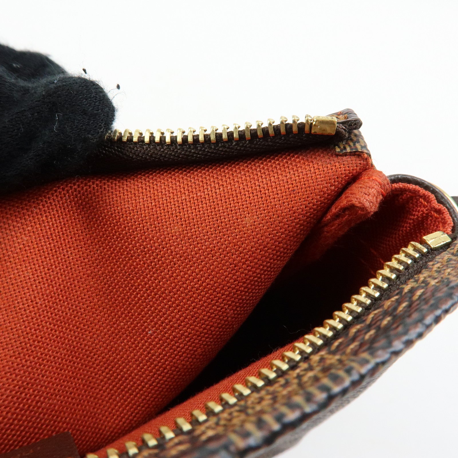 Louis Vuitton Damier Trousse Makeup Accessory Pouch Brown N51982
