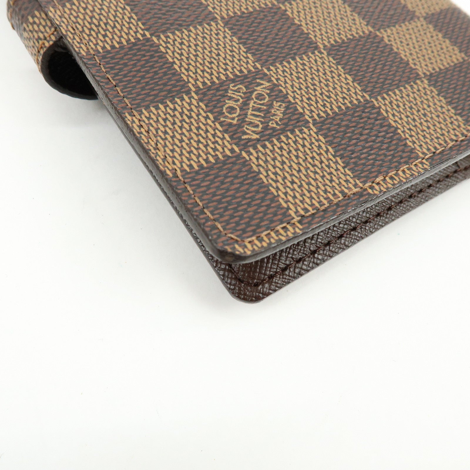 Louis Vuitton Damier Ebene Agenda PM Planner Cover Brown R20700