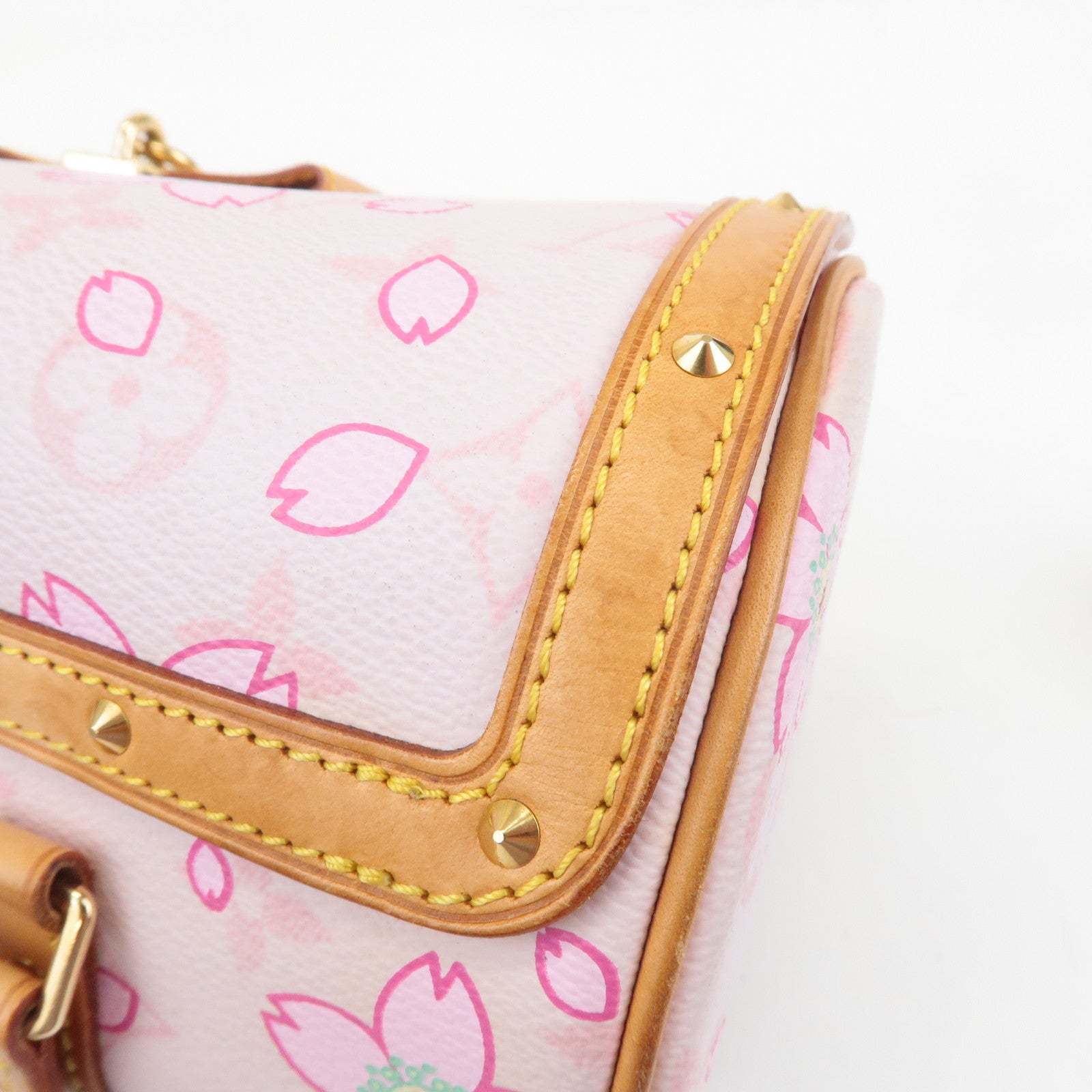 Louis Vuitton Monogram Cherry Blossom Papillon Hand Bag Rose M92010 Used