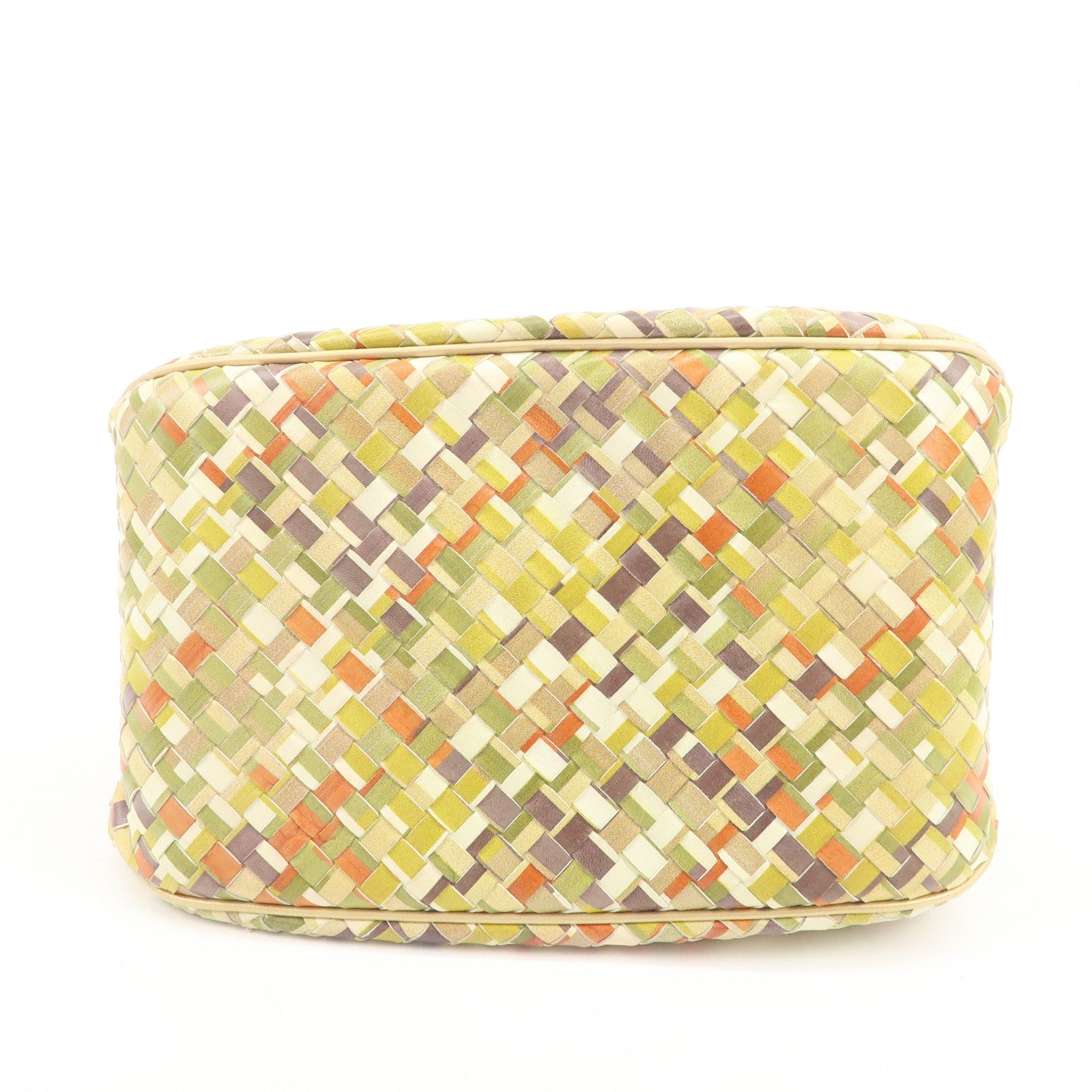 BOTTEGA VENETA Intrecciato Shoulder Bag Hand Bag Green Gold