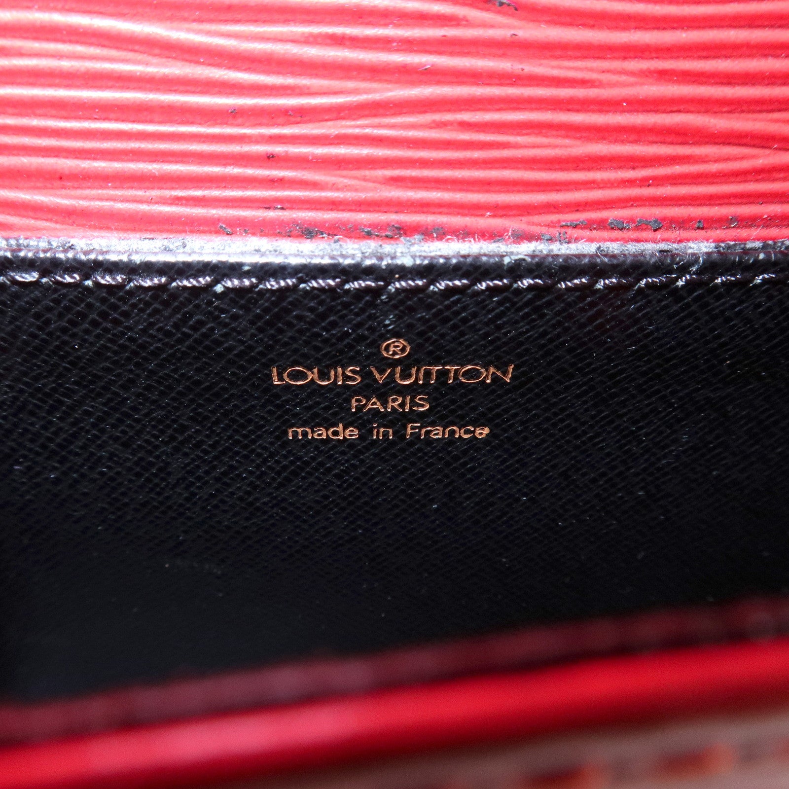Louis Vuitton Epi Mini Saint Cloud Shoulder Bag Red M52217