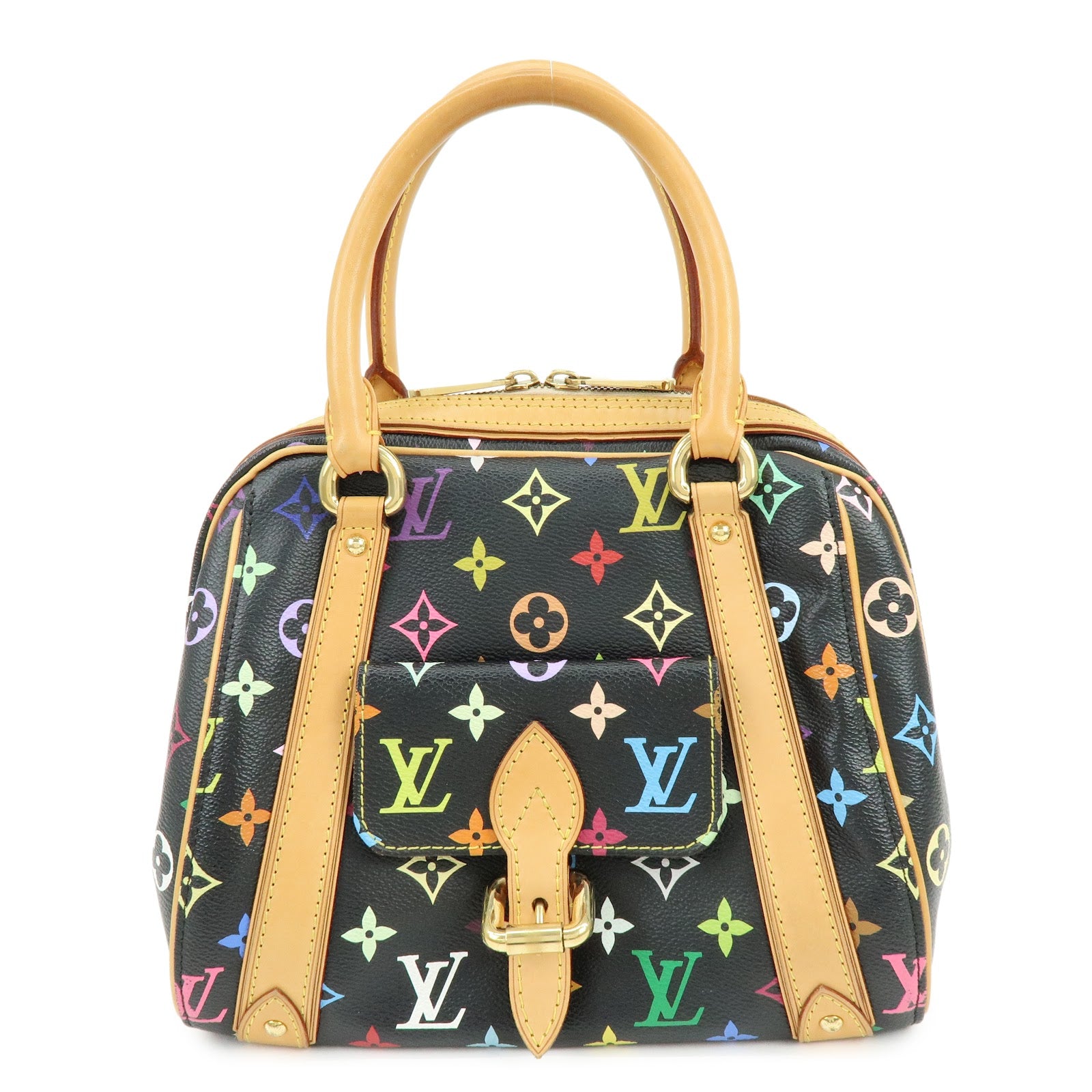 Louis Vuitton Monogram Multicolor Priscilla Hand Bag Noir M40097