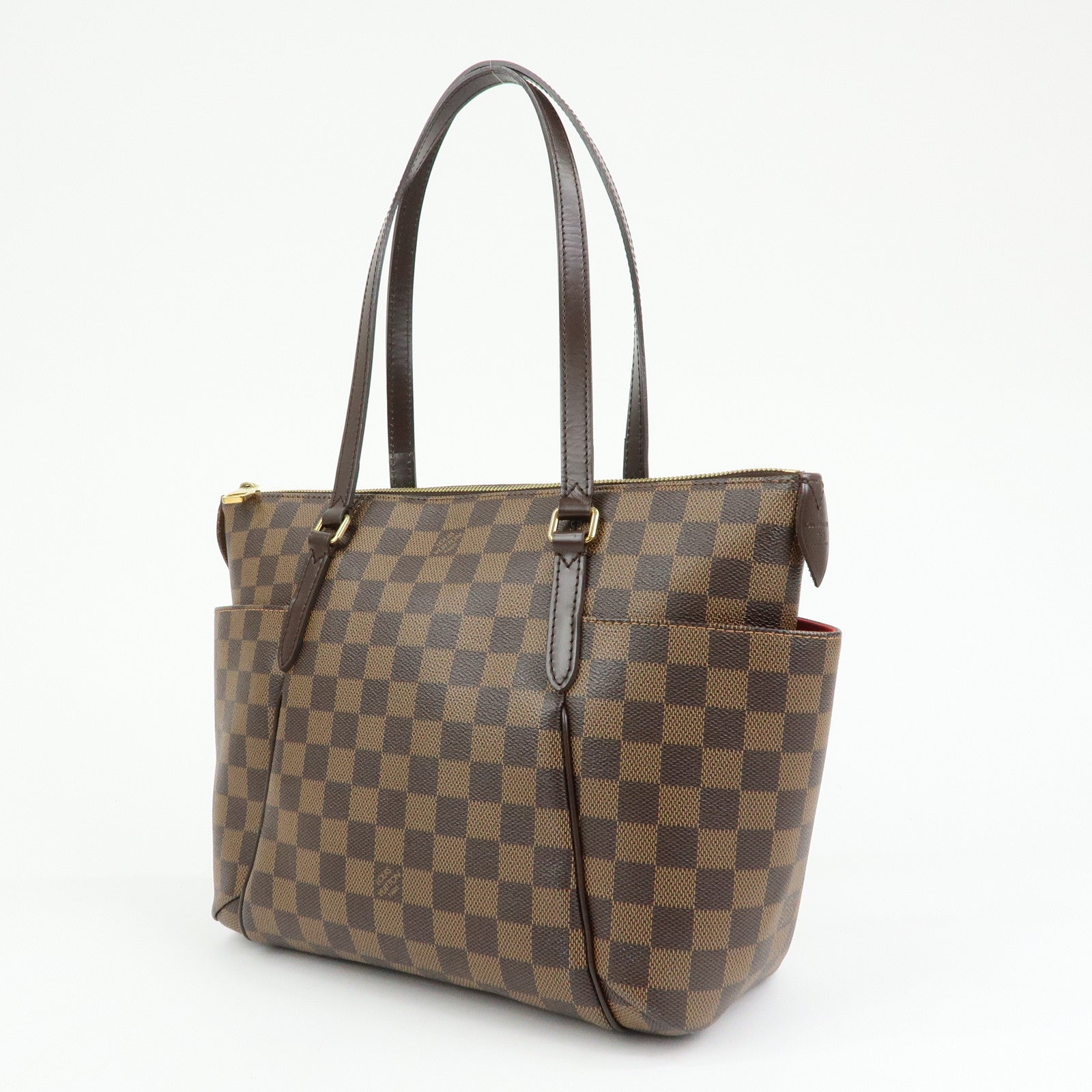 Louis Vuitton Damier Totally PM Canvas Leather Tote Hand Bag N41282