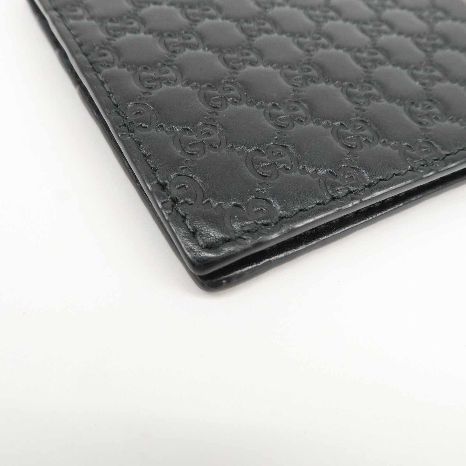 GUCCI Micro Guccissima Leather Bi-fold Wallet Card Case 544478