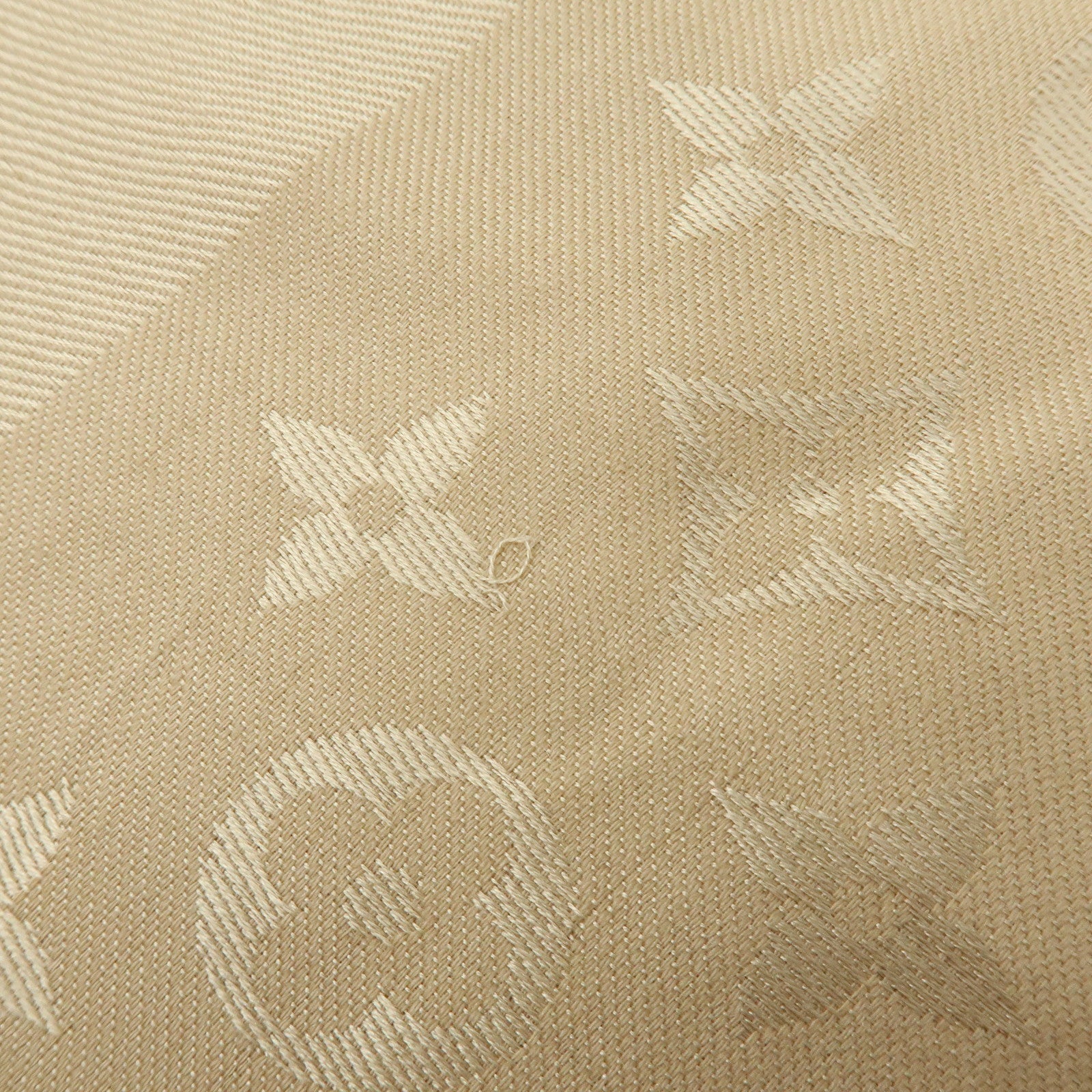 Louis Vuitton Monogram Shine Silk Wool Scarf Shawl Beige