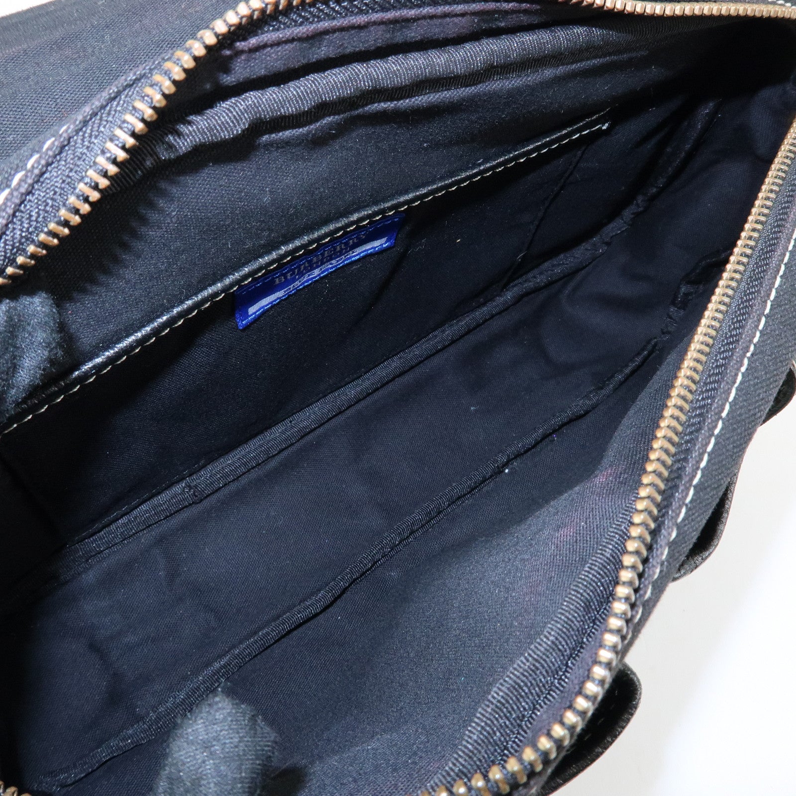 BURBERRY blue Label Canvas Shoulder Bag Crossbody Bag Black