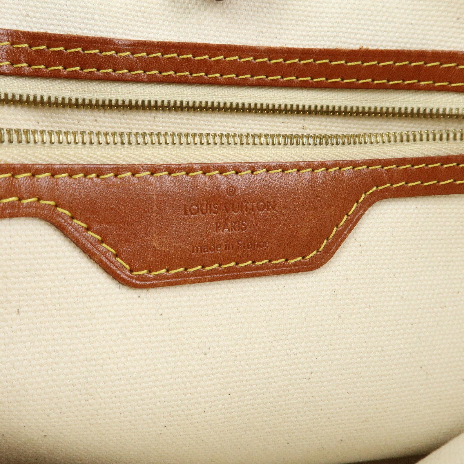 Louis Vuitton Monogram Tisse Sac Rayures PM Tote Hand Bag M56386