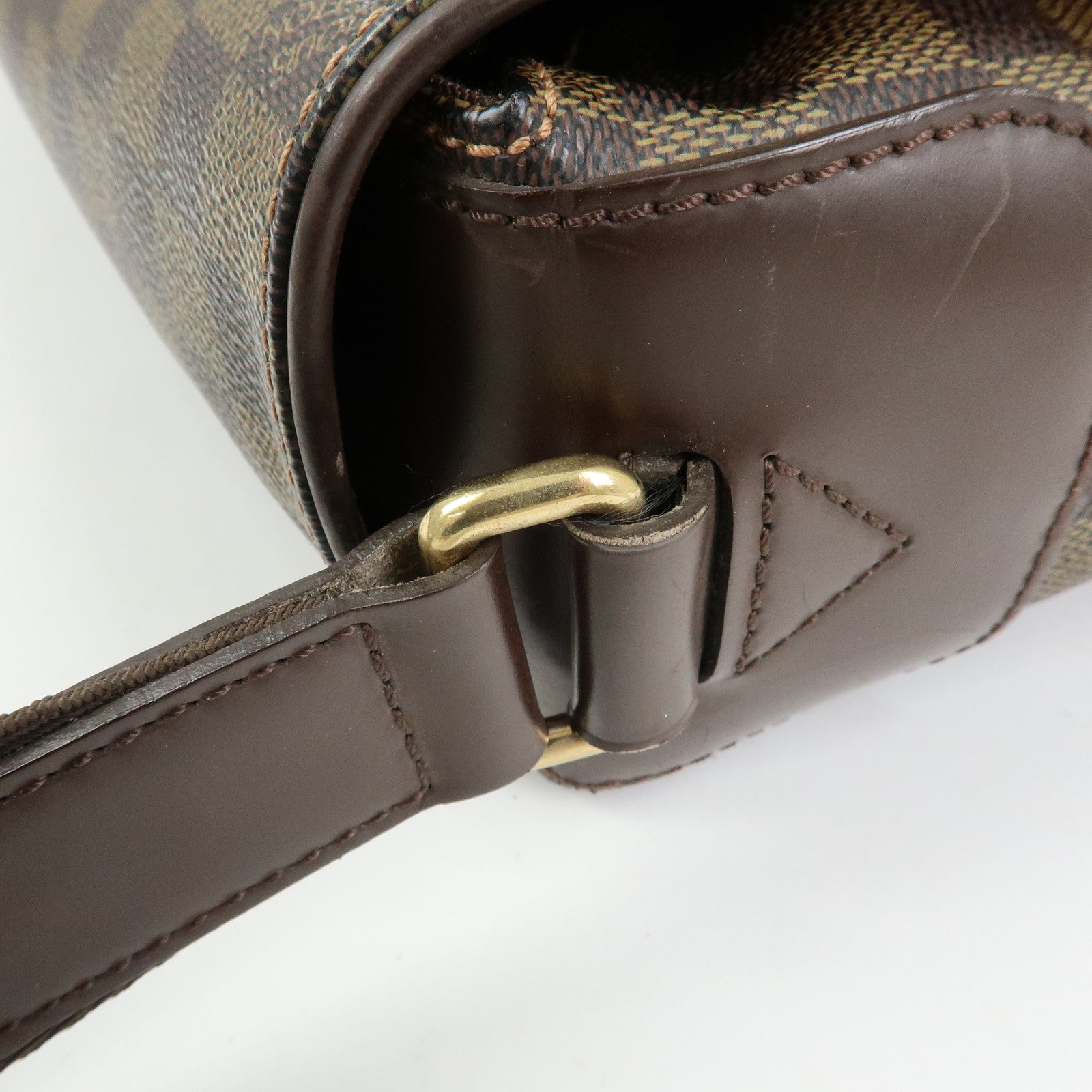 Louis Vuitton Damier Spencer Shoulder Bag Damier Ebene Brown N58021