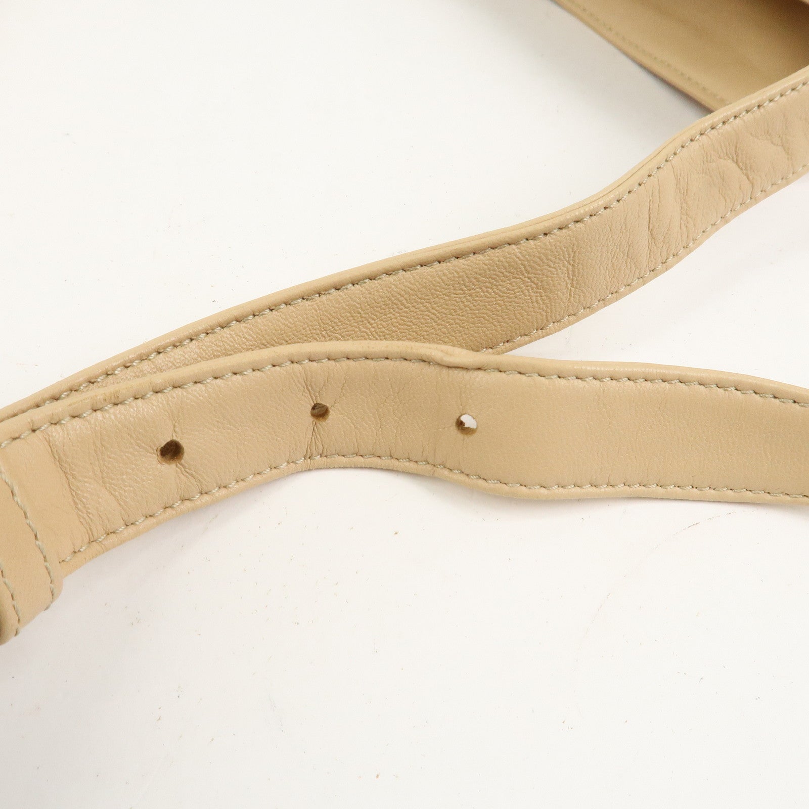 LOEWE Logo Nappa Leather Shoulder Bag Crossbody Bag Beige