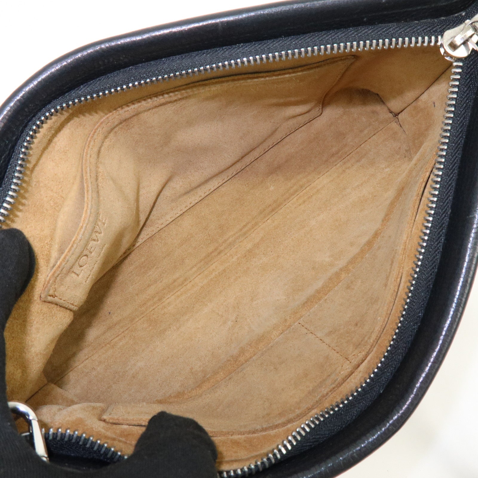 LOEWE Anagram Missy Small Calf Leather 2Way Bag Shoulder Bag Black