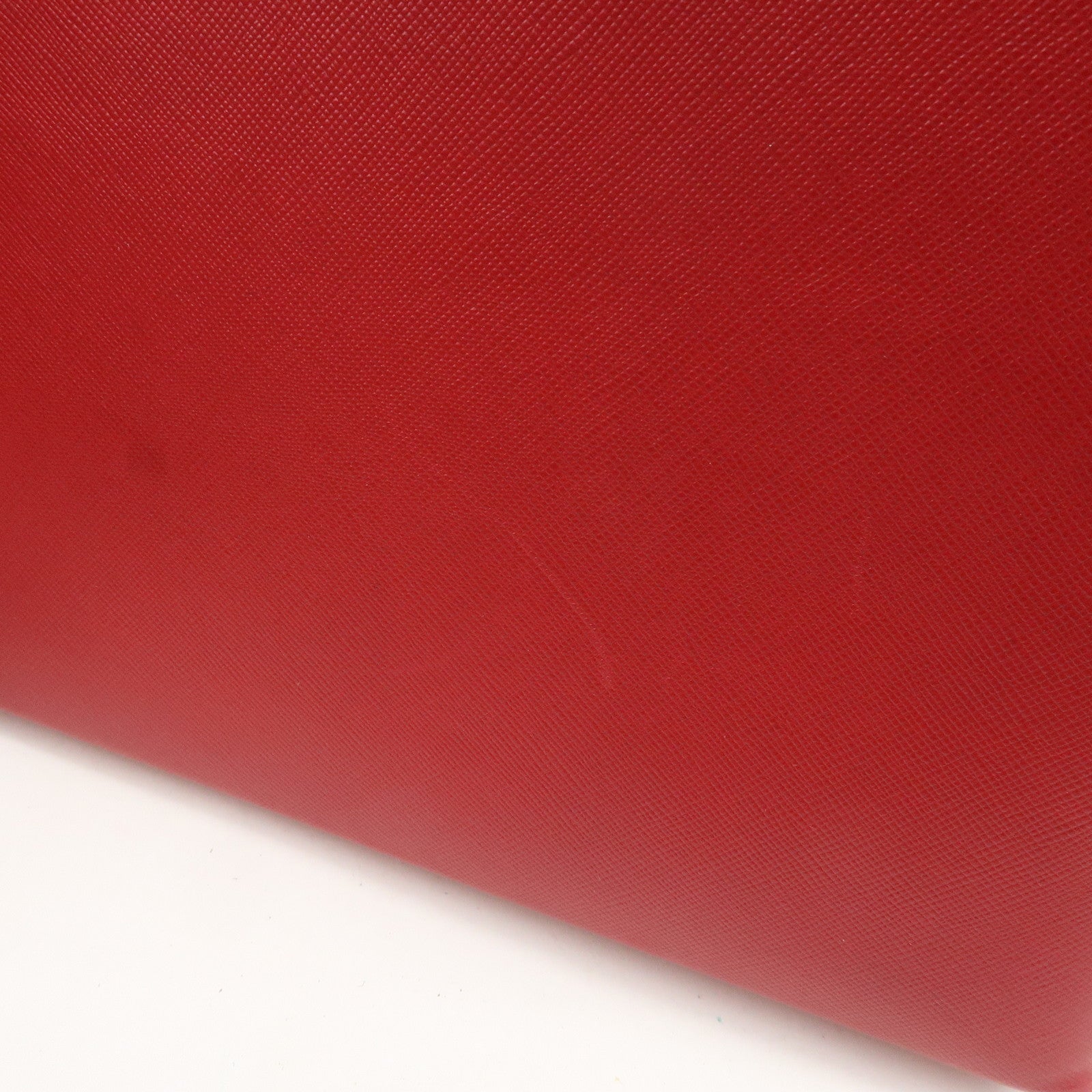 Ferragamo Gancini Leather Shoulder Bag Hand Bag Red