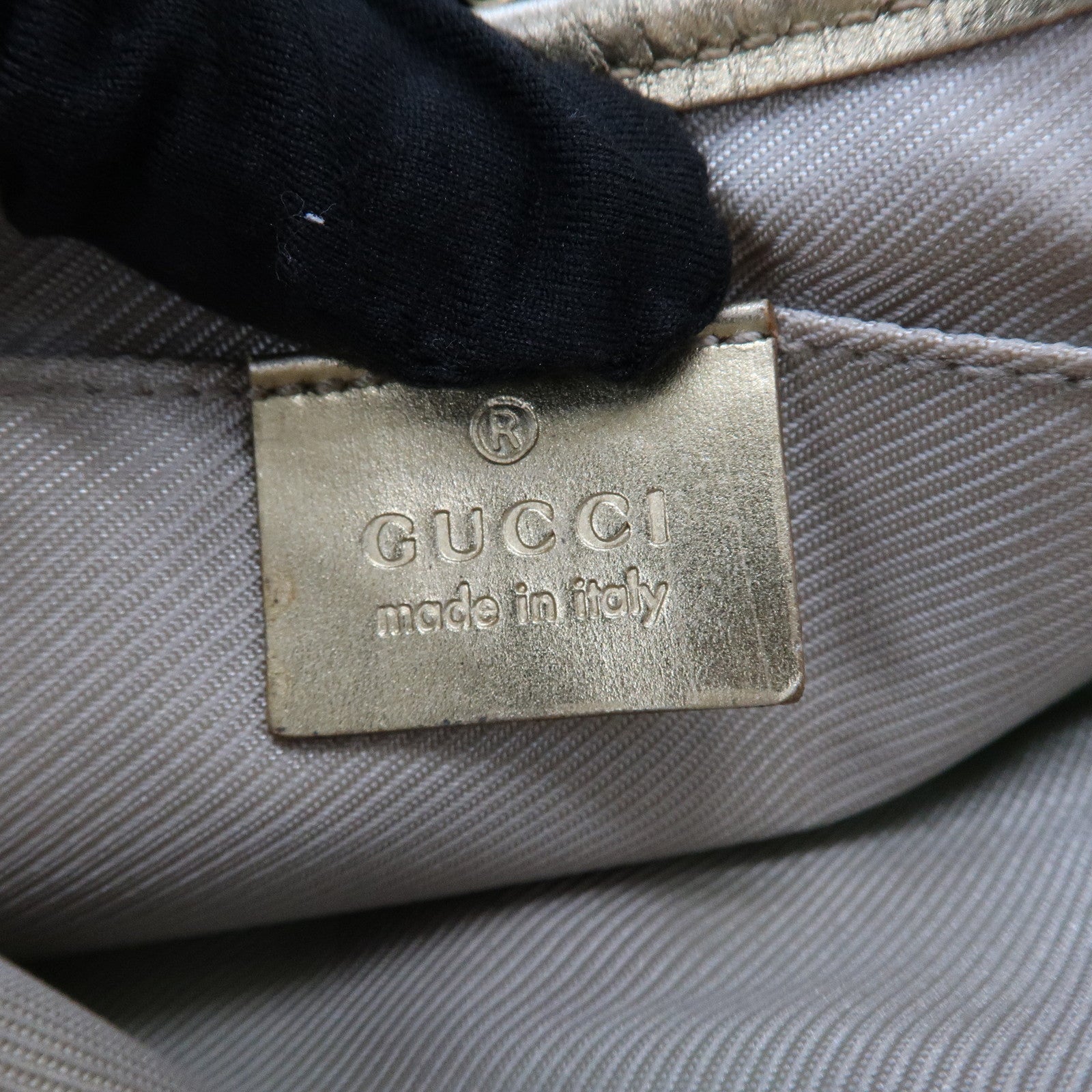 GUCCI Jackie GG Monogram Canvas Leather Mini Pouch 005・0819
