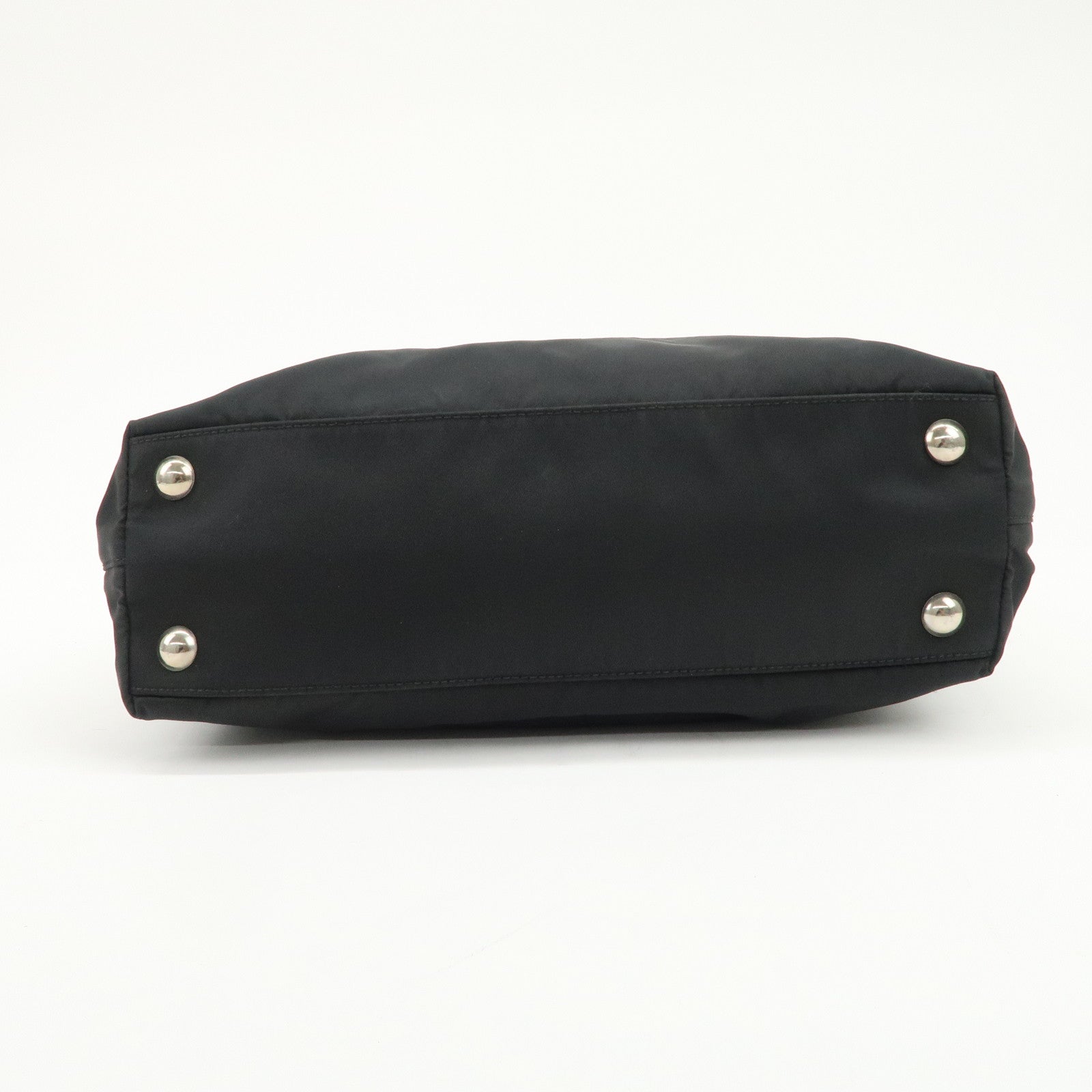 PRADA Nylon Leather 2Way Bag Hand Bag Shoulder Bag Black BR3228