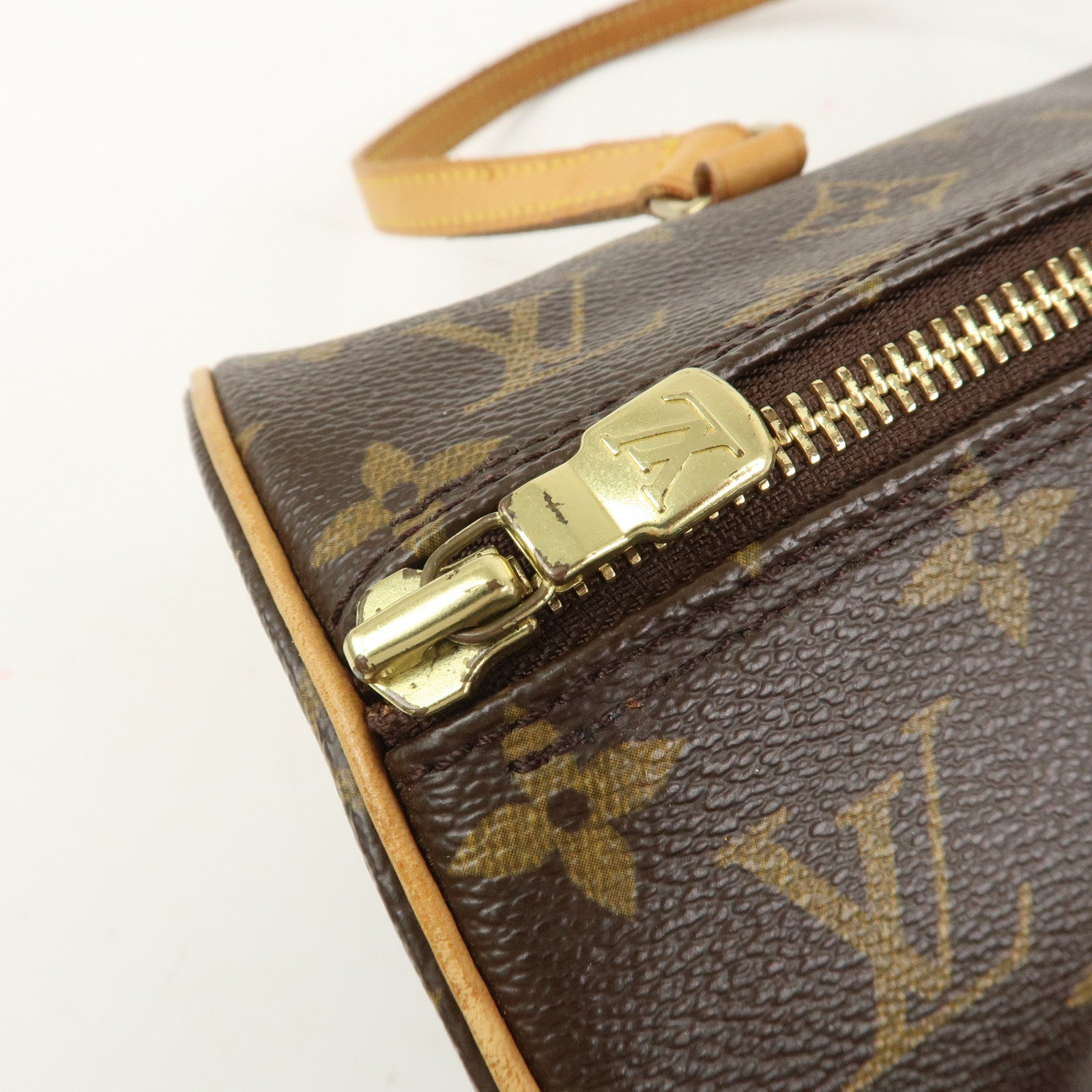 Louis Vuitton Monogram Papillon 30 Hand Bag New Style Brown M51385