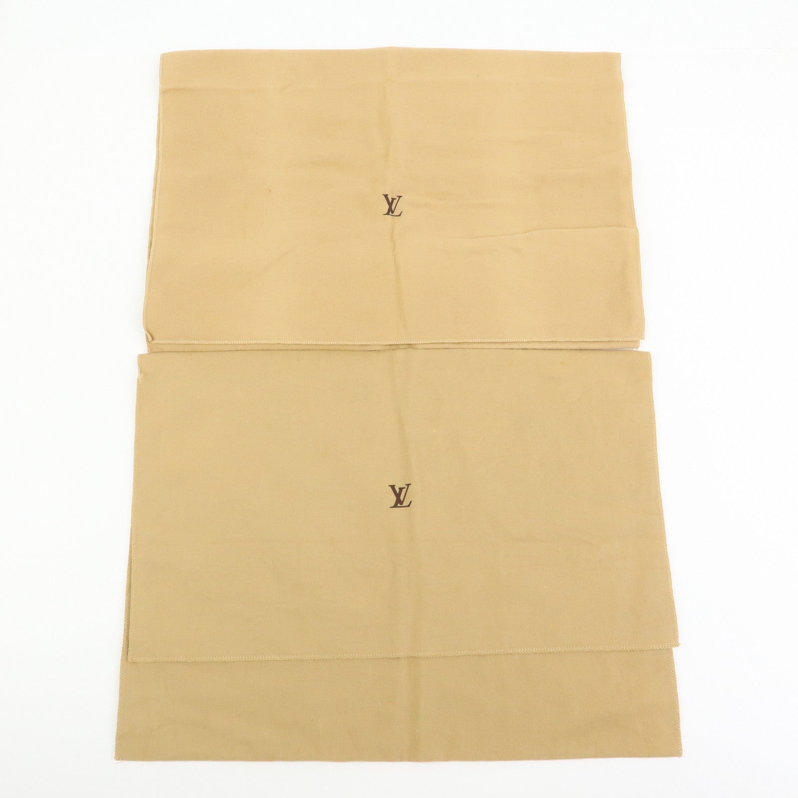 Louis Vuitton Set of 15 Dust Bag Storage Bag Flap Style Beige
