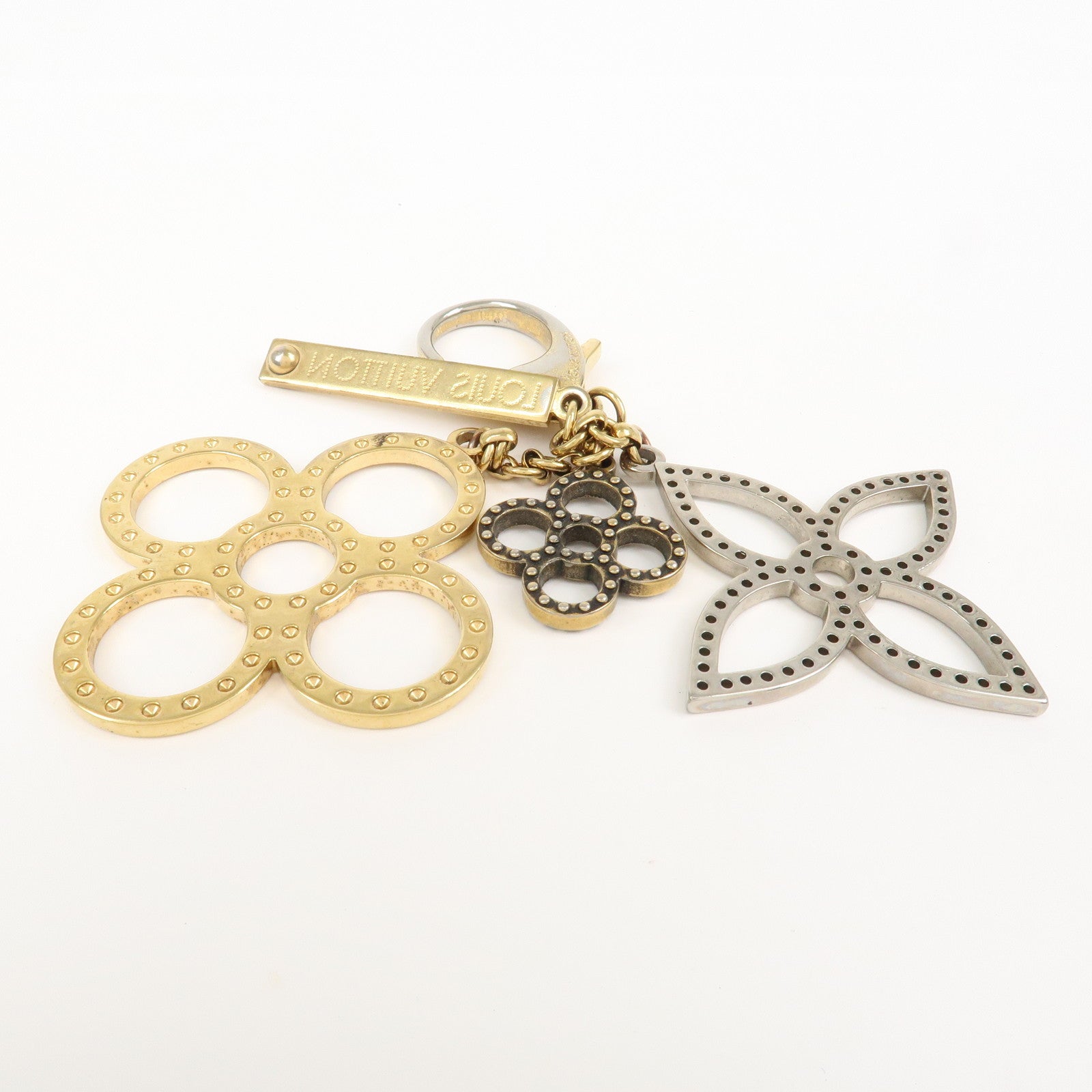 Louis Vuitton Monogram Bijoux Sac Tapage Bag Charm Gold M66350