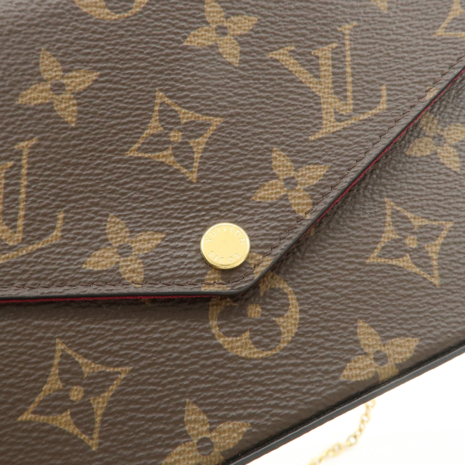 Louis Vuitton Monogram Pochette Felicie Shoulder Bag Brown M61276