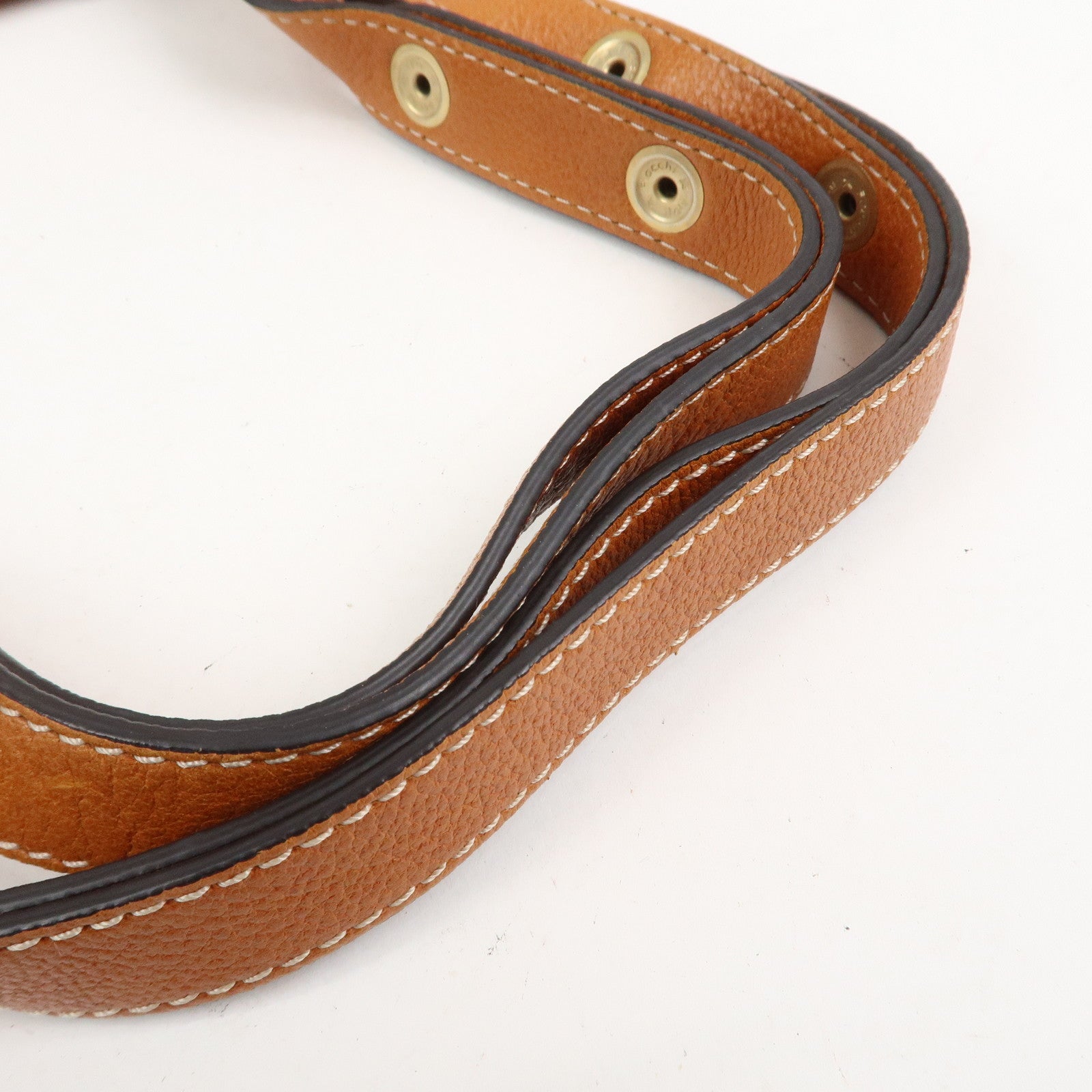 LOEWE Leather Candy 2Way Bag Shoulder Bag Hand Bag Brown