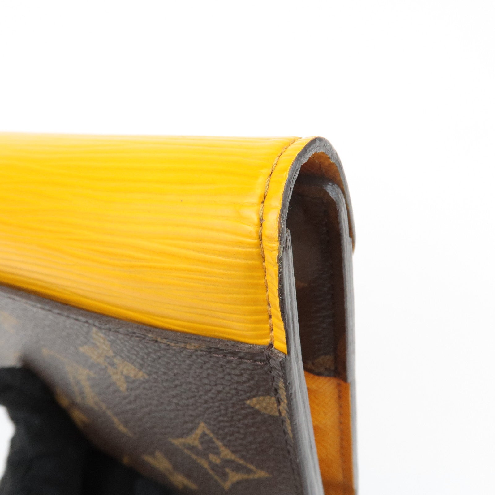 Louis Vuitton Monogram Epi Portefeuille Marie Louron Yellow M60506 Used