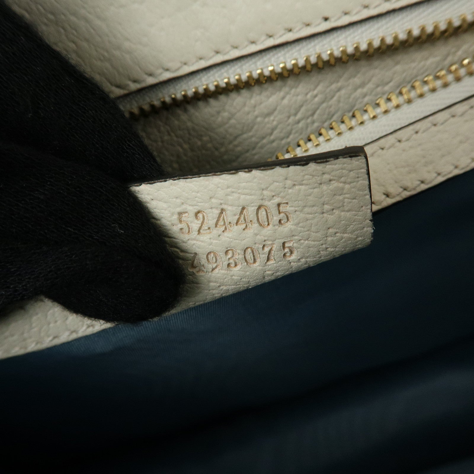 GUCCI Sylvie Sherry Leather Shoulder Bag Ivory Bee & Star 524405
