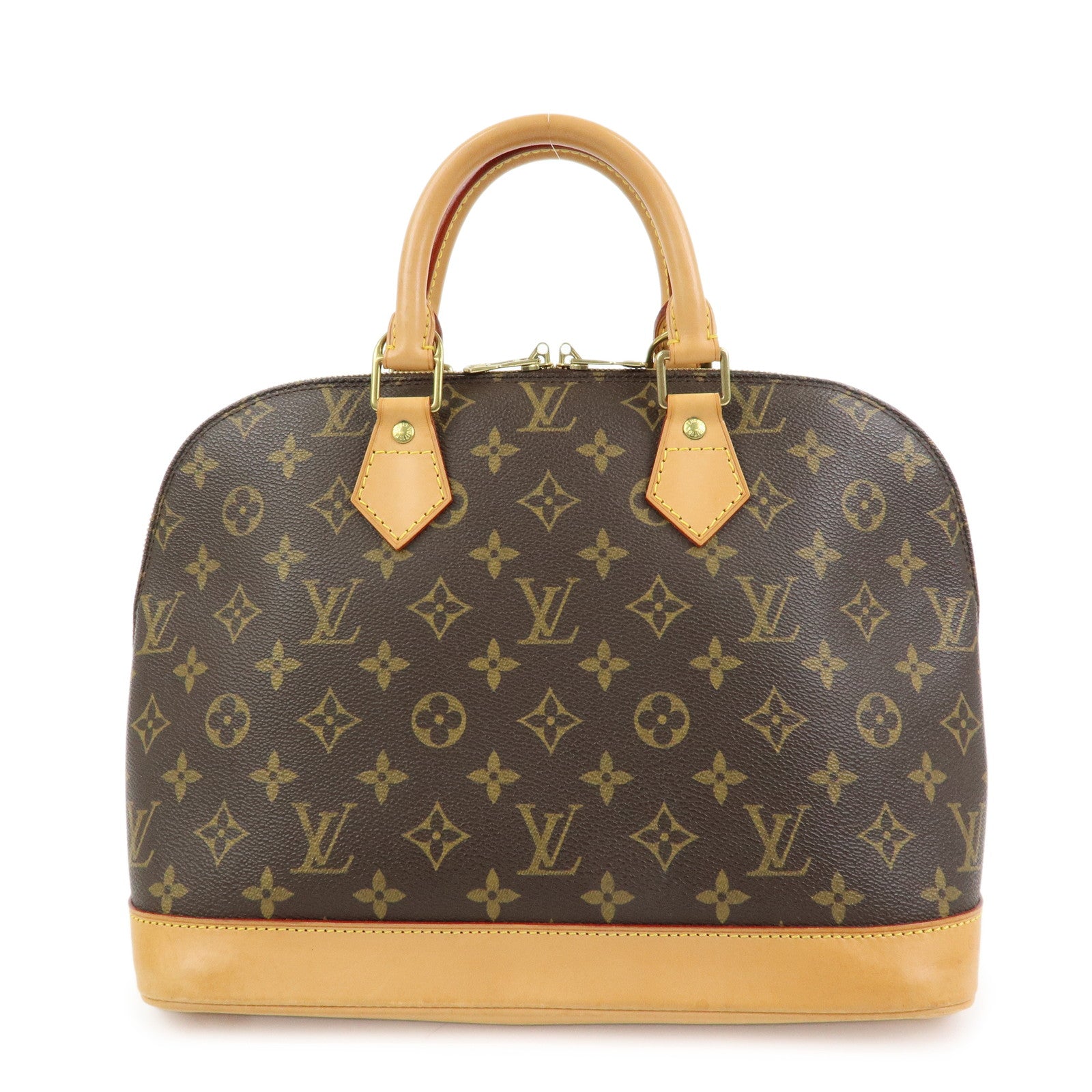 Louis Vuitton Monogram Alma Hand Bag Brown M51130
