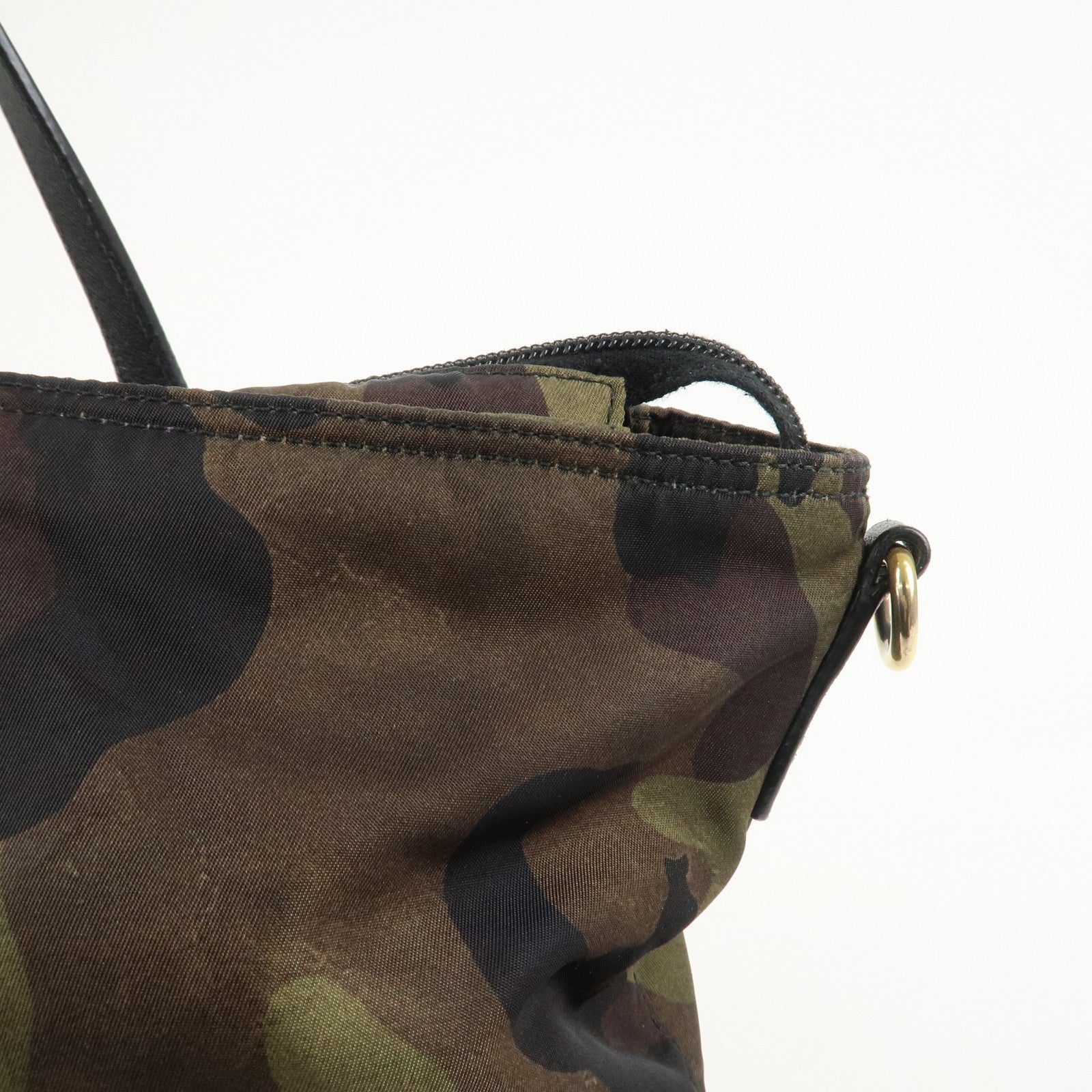 PRADA Triangle Logo Nylon 2Way Bag Shoulder Bag Tote Bag B2600A