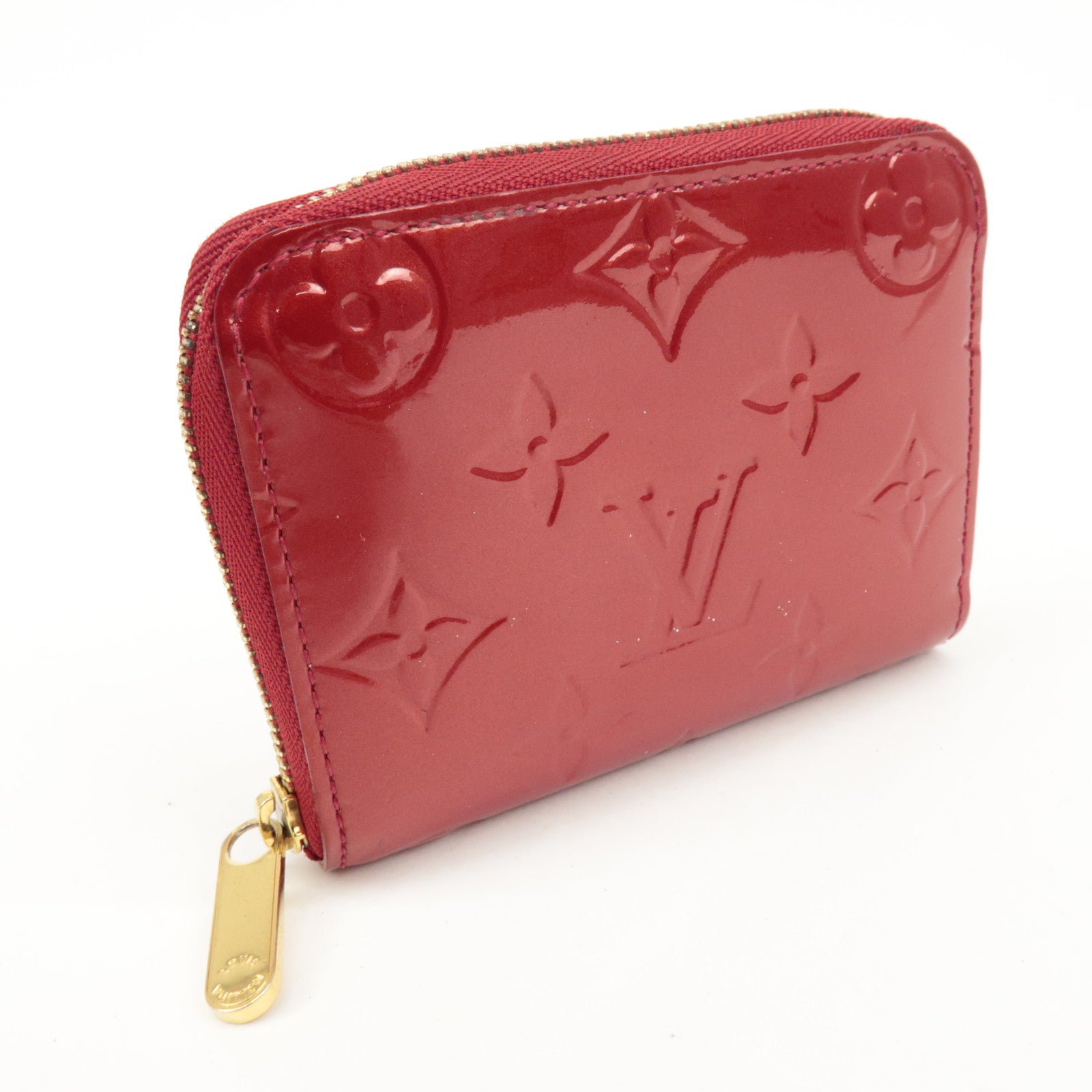 Louis Vuitton Monogram Vernis Zippy Coin Purse Pomme d'Amour M93608 Used