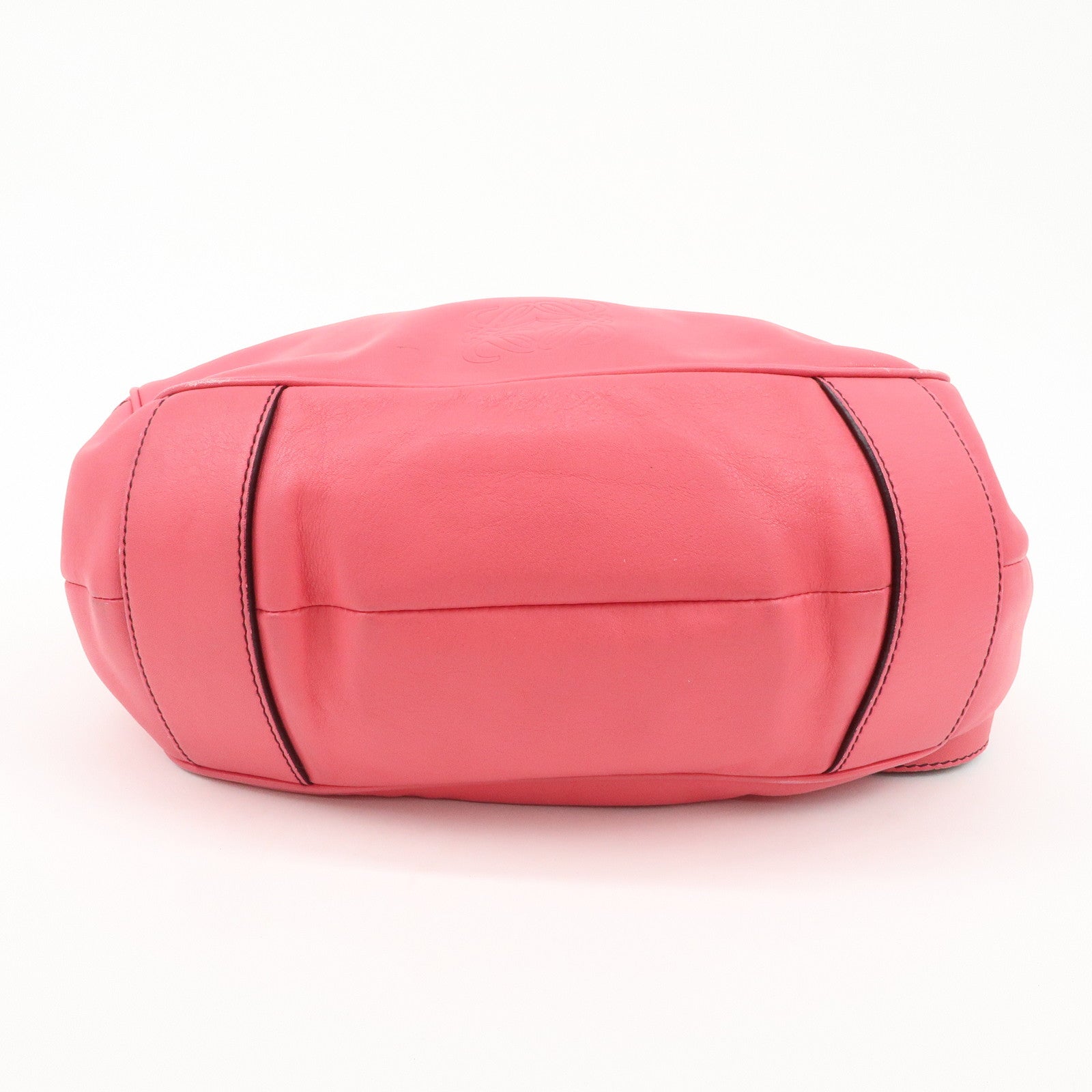 LOEWE Anagram Leather Shoulder Bag Hand Bag Pink