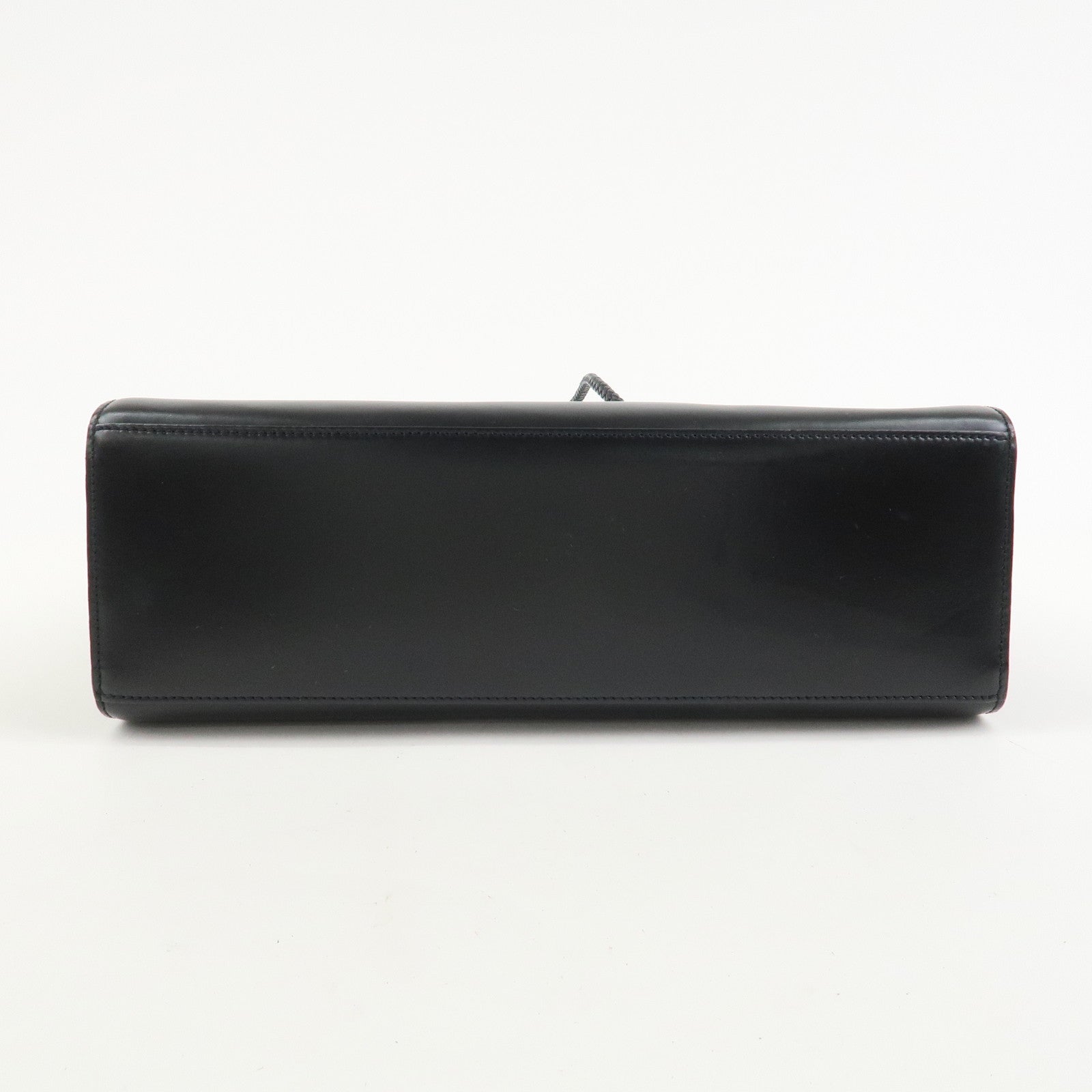 Cartier Leather Shoulder Bag Tote bag Black Silver